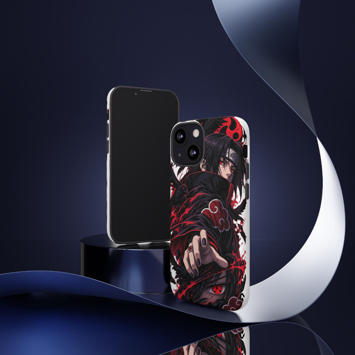 Itachi Uchiha Anime Phone Case — Akatsuki Sharingan Tough Case