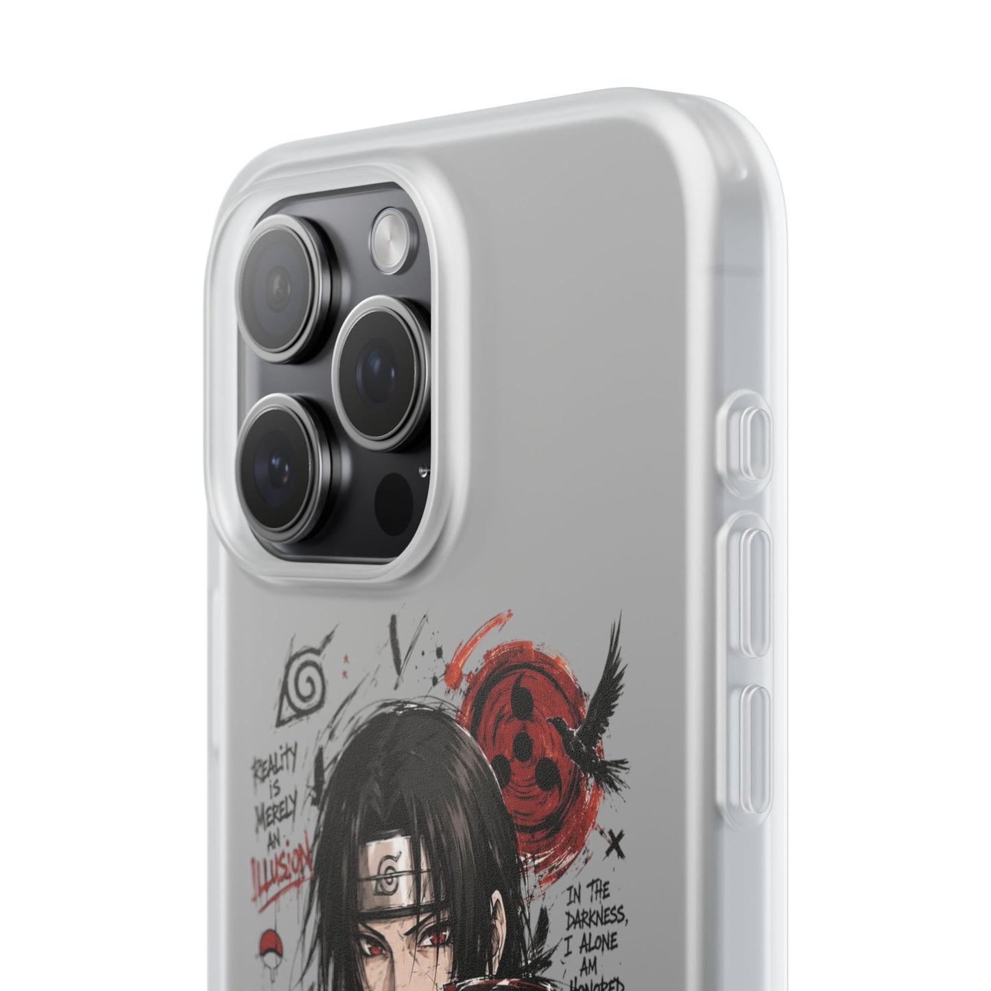 Itachi Uchiha Anime Phone Case - Naruto Akatsuki Art Flexible iPhone Cover