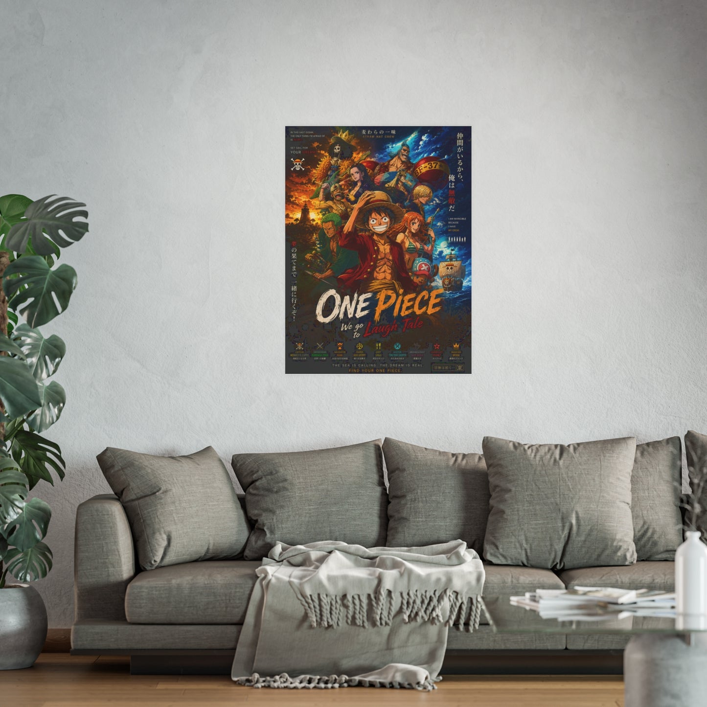 One Piece "We Go" Anime Poster - Satin/Matte Prints