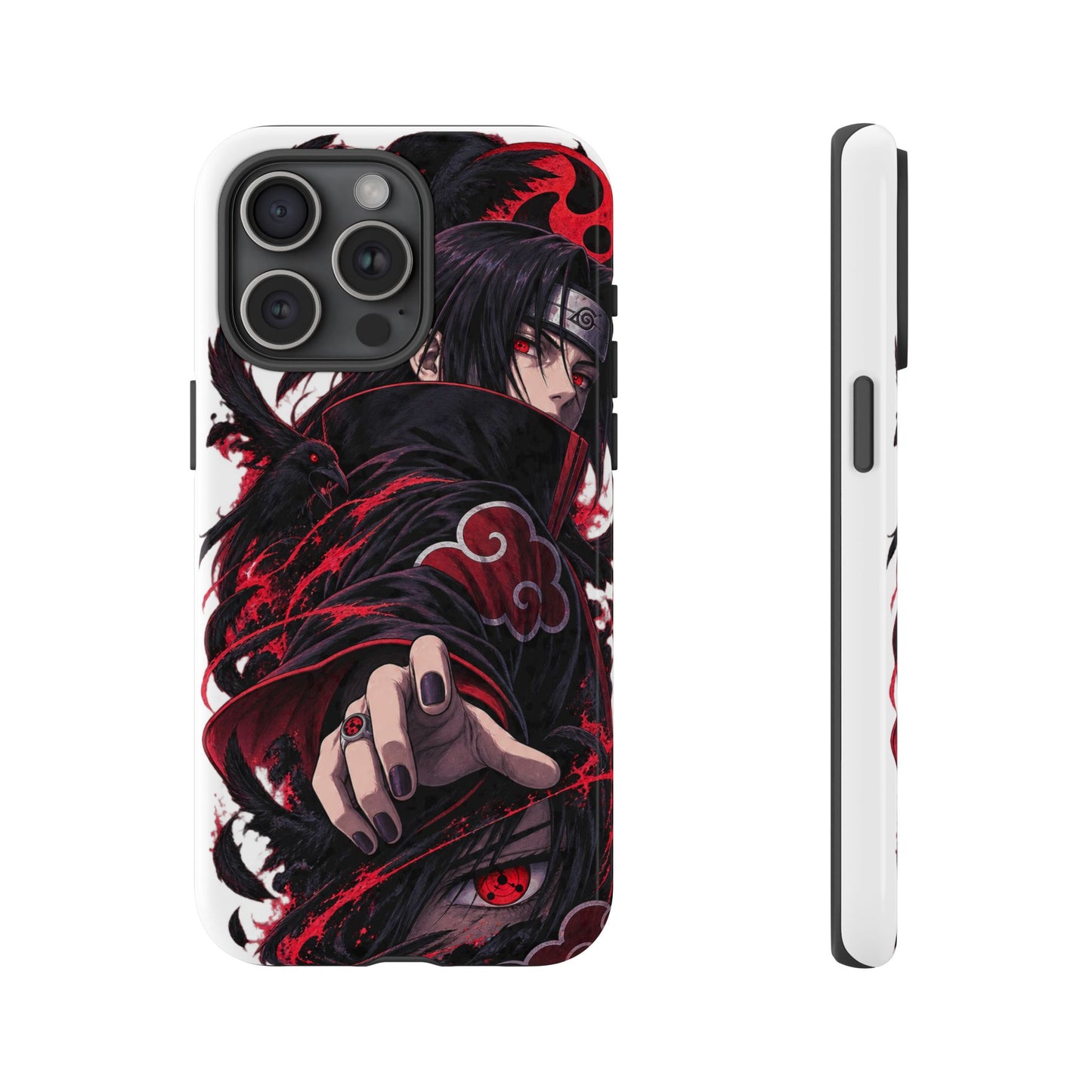 Itachi Uchiha Anime Phone Case — Akatsuki Sharingan Tough Case
