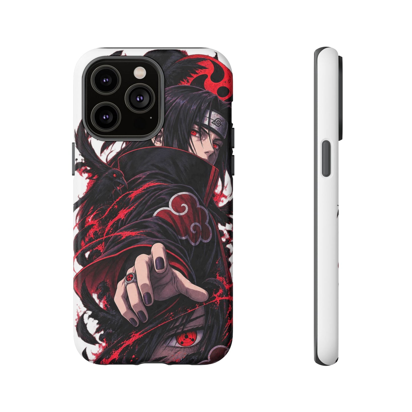 Itachi Uchiha Anime Phone Case — Akatsuki Sharingan Tough Case