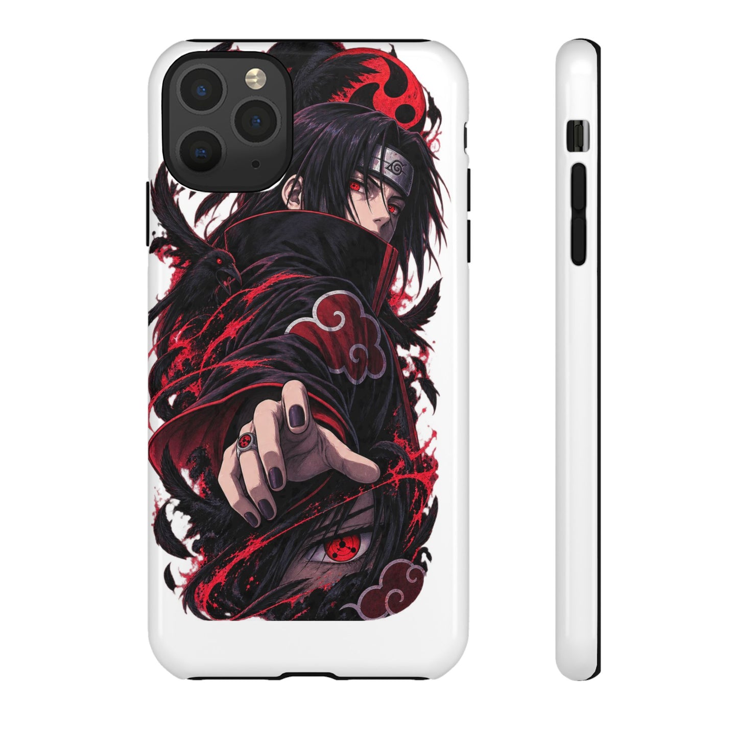 Itachi Uchiha Anime Phone Case — Akatsuki Sharingan Tough Case