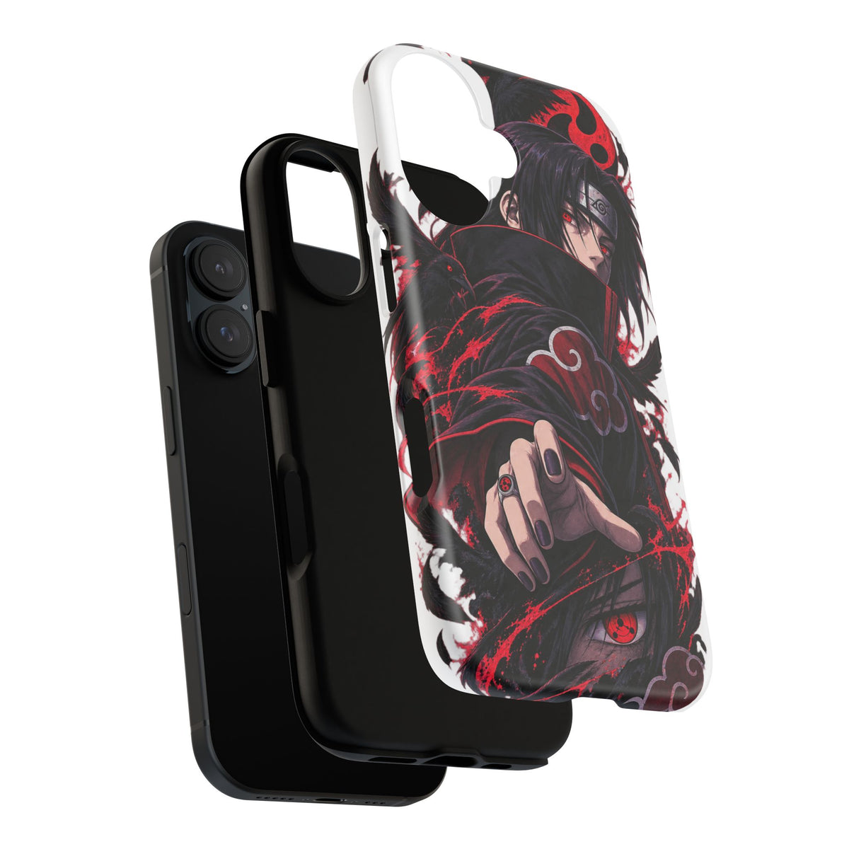 Itachi Uchiha Anime Phone Case — Akatsuki Sharingan Tough Case