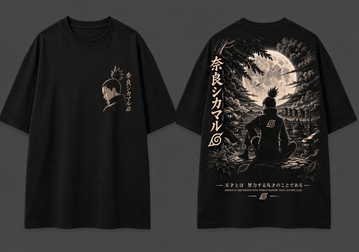 Shadow Strategist — Shikamaru Ninja Silhouette Anime T-Shirt