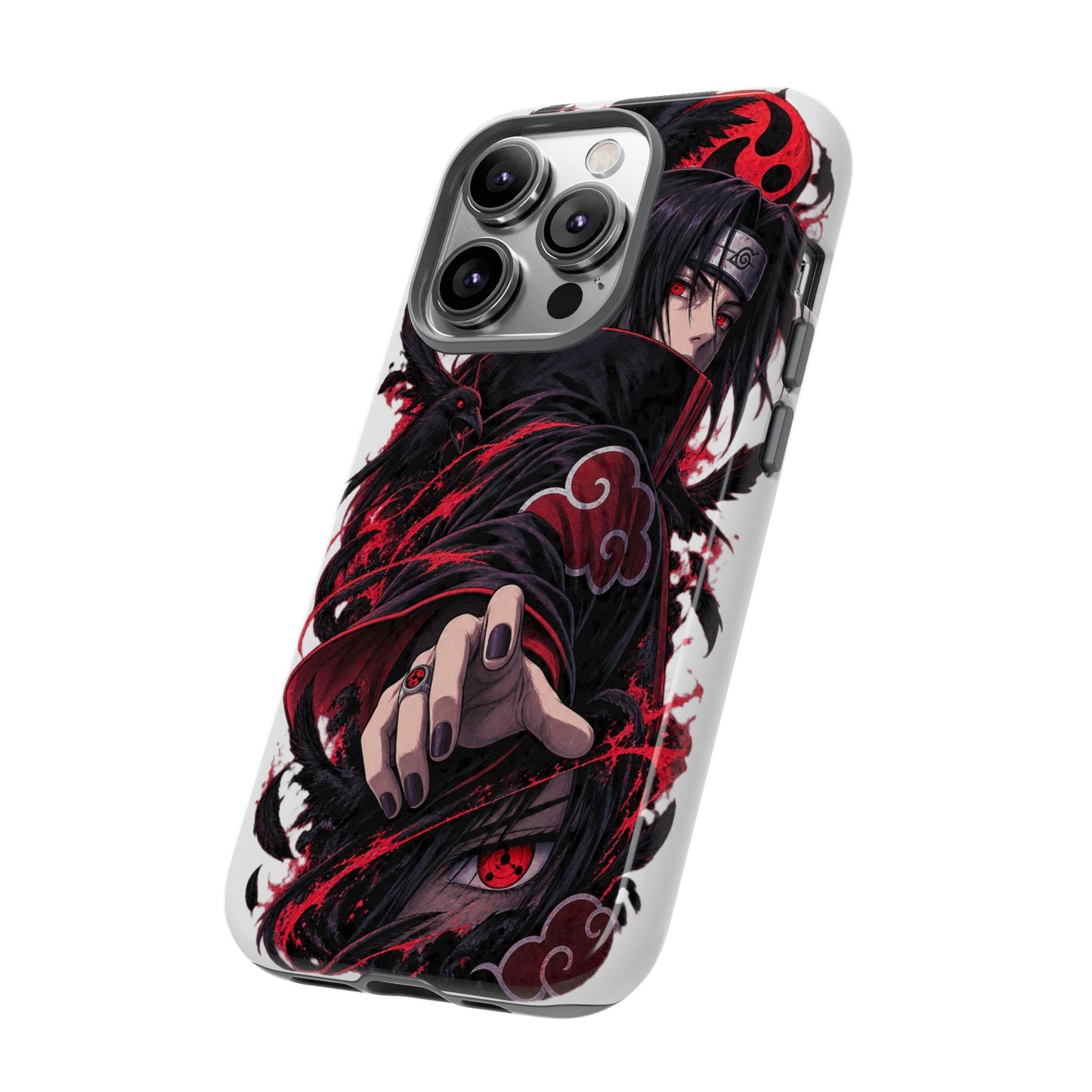 Itachi Uchiha Anime Phone Case — Akatsuki Sharingan Tough Case