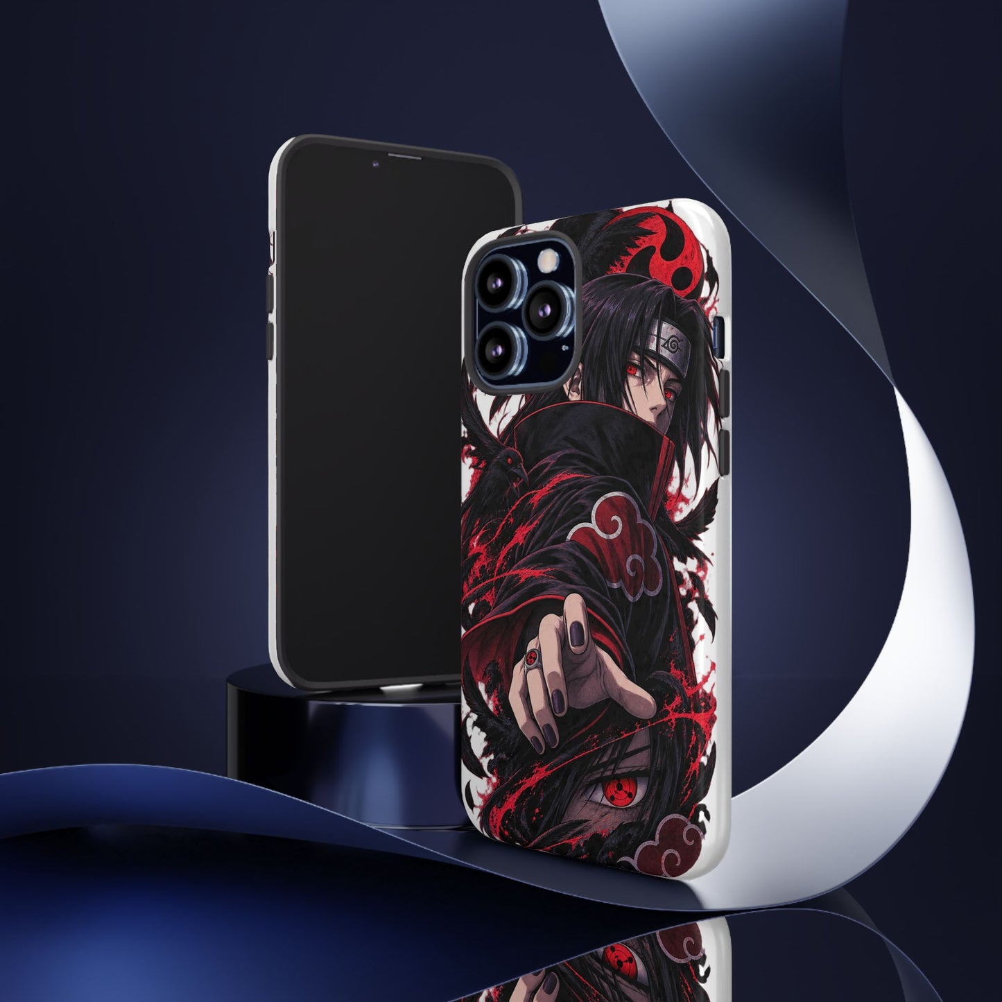 Itachi Uchiha Anime Phone Case — Akatsuki Sharingan Tough Case
