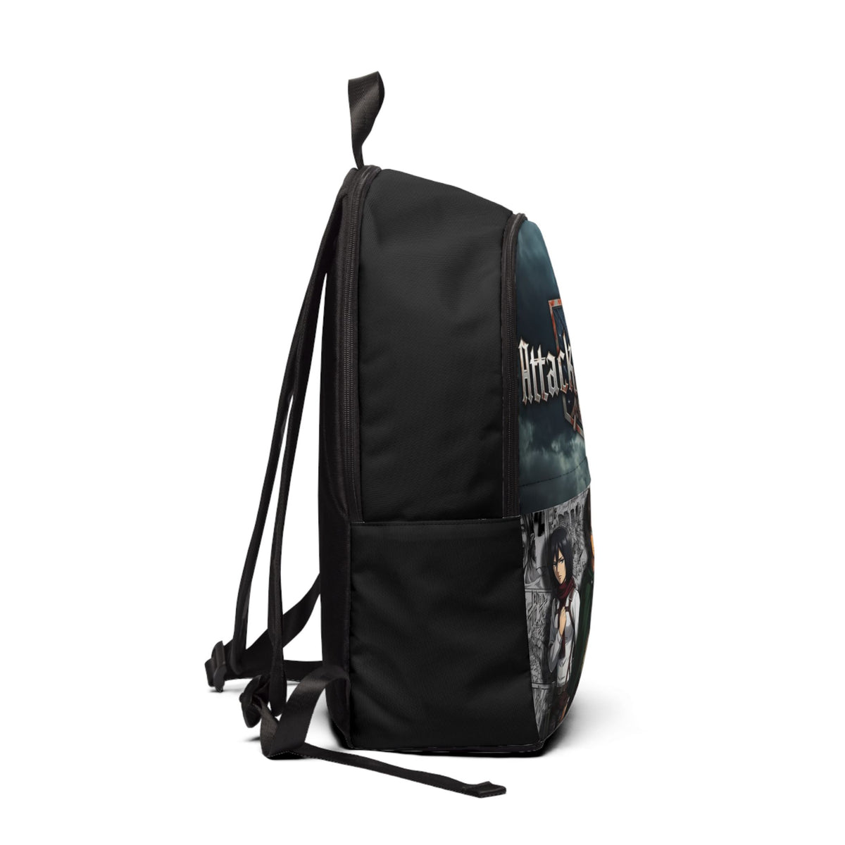 Attack on Titan Anime Backpack — Eren, Mikasa & Armin Printed School Bag