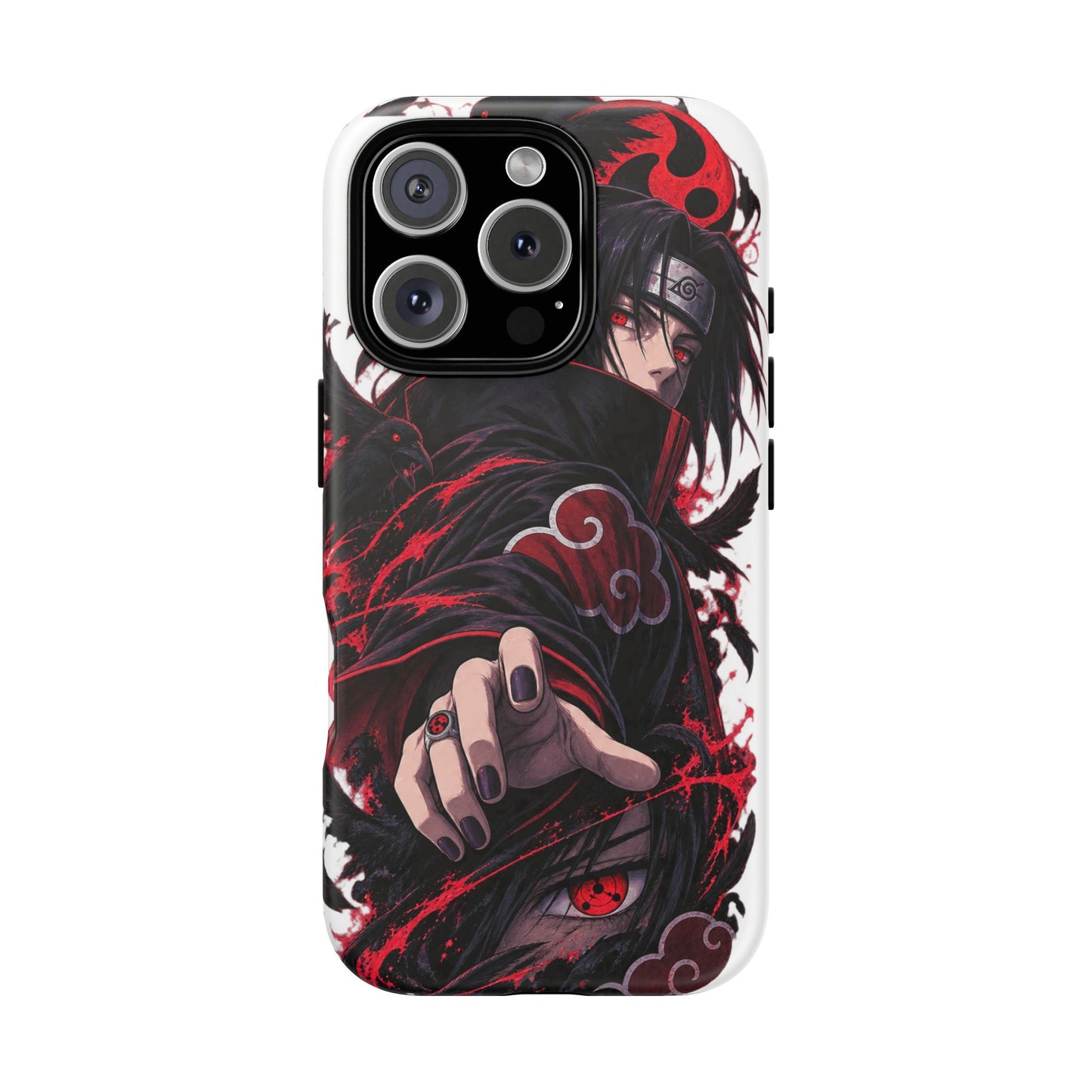 Itachi Uchiha Anime Phone Case — Akatsuki Sharingan Tough Case
