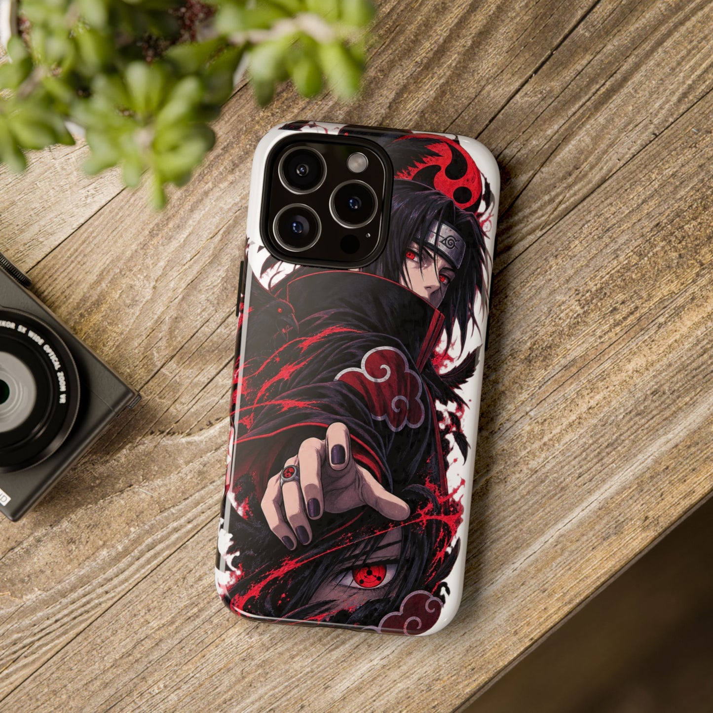 Itachi Uchiha Anime Phone Case — Akatsuki Sharingan Tough Case