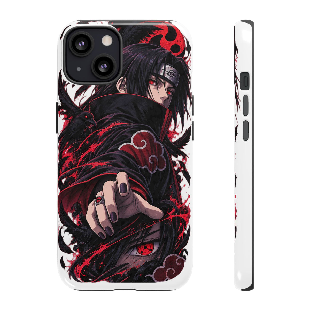 Itachi Uchiha Anime Phone Case — Akatsuki Sharingan Tough Case