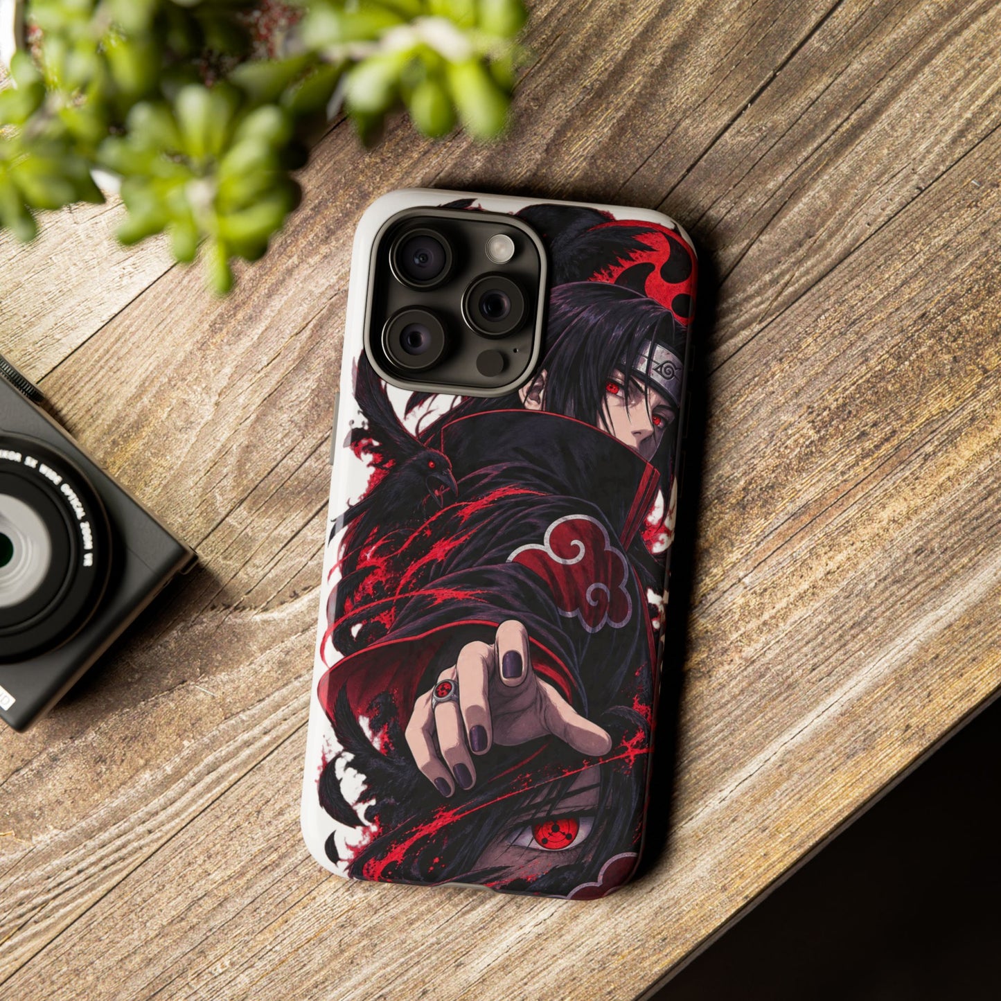 Itachi Uchiha Anime Phone Case — Akatsuki Sharingan Tough Case