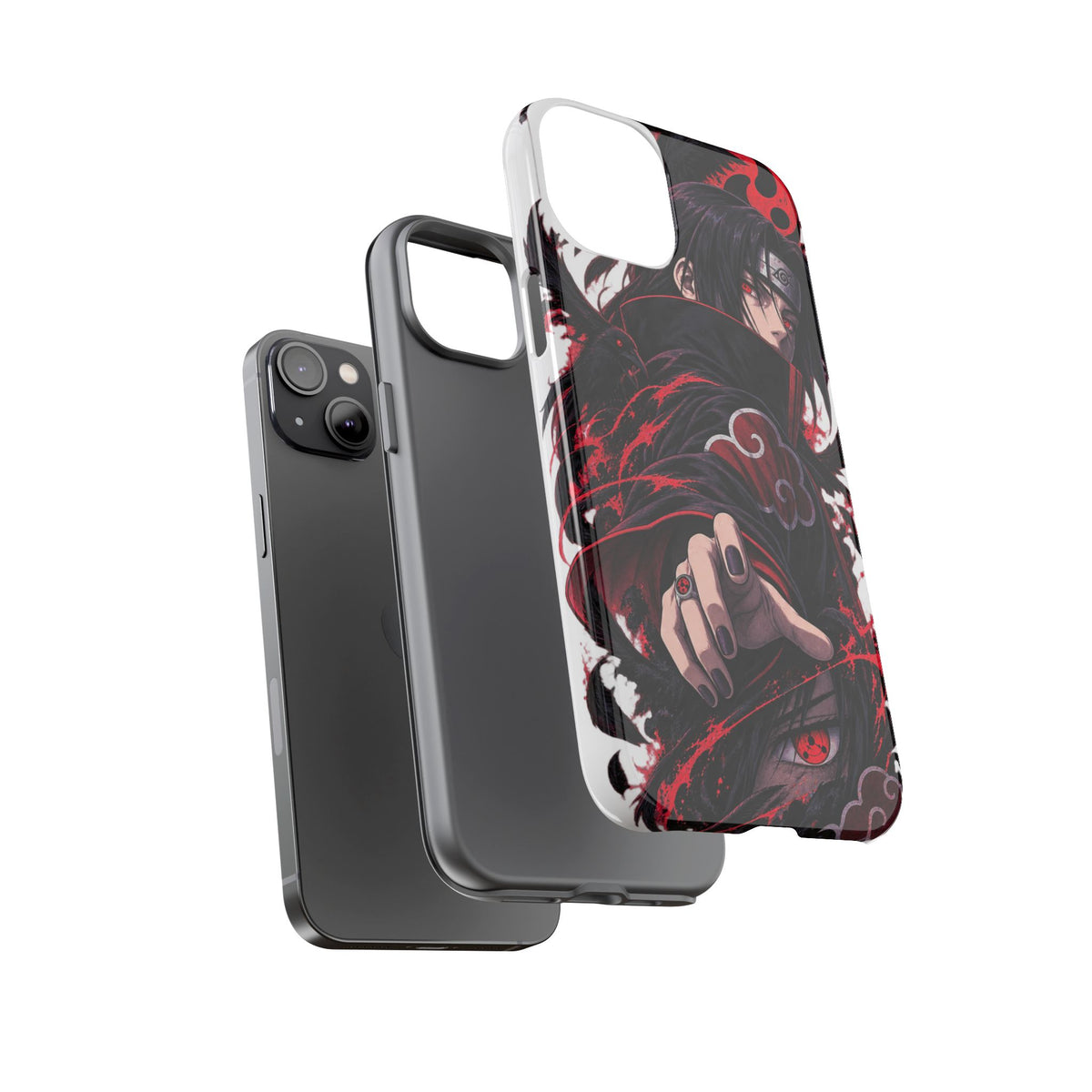 Itachi Uchiha Anime Phone Case — Akatsuki Sharingan Tough Case
