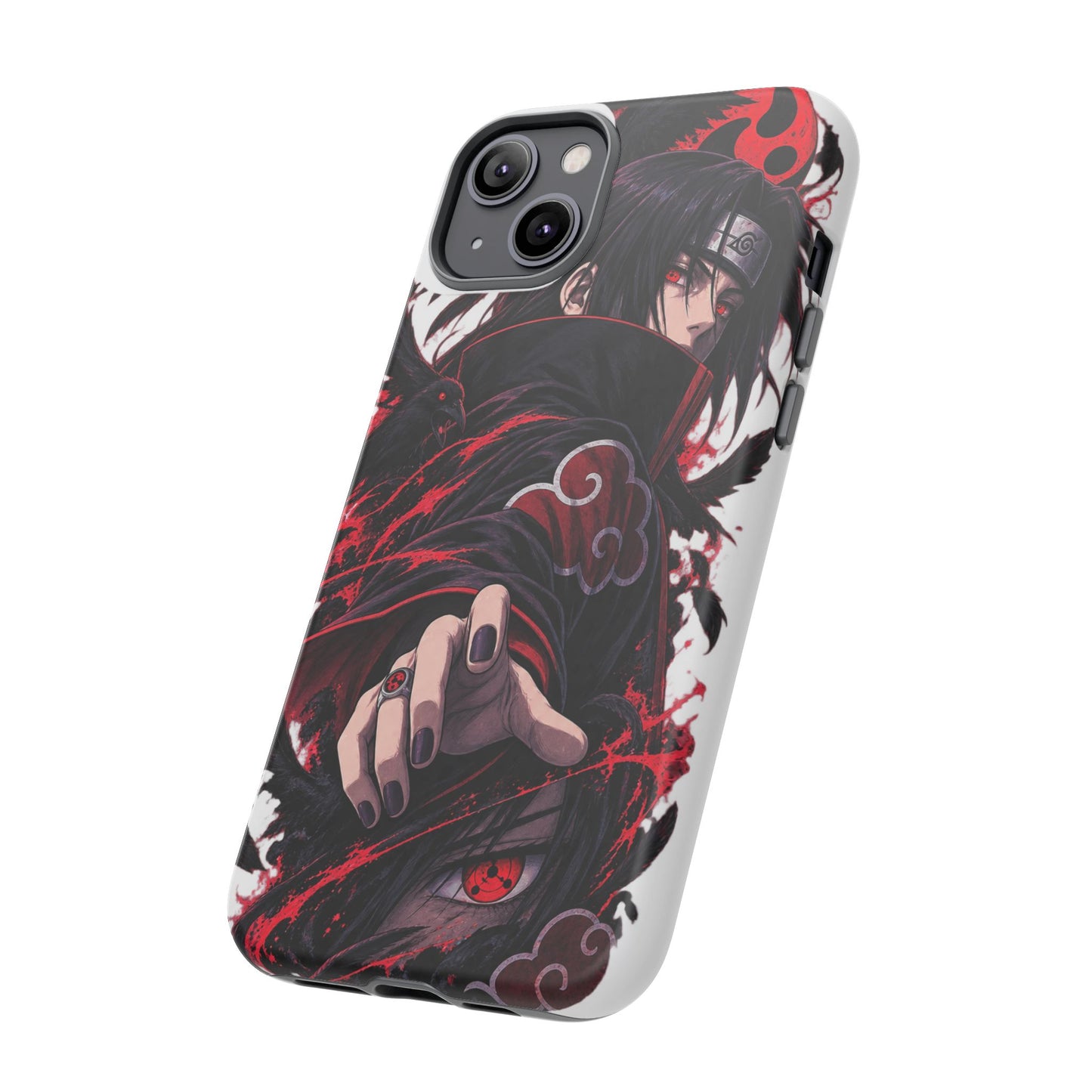 Itachi Uchiha Anime Phone Case — Akatsuki Sharingan Tough Case