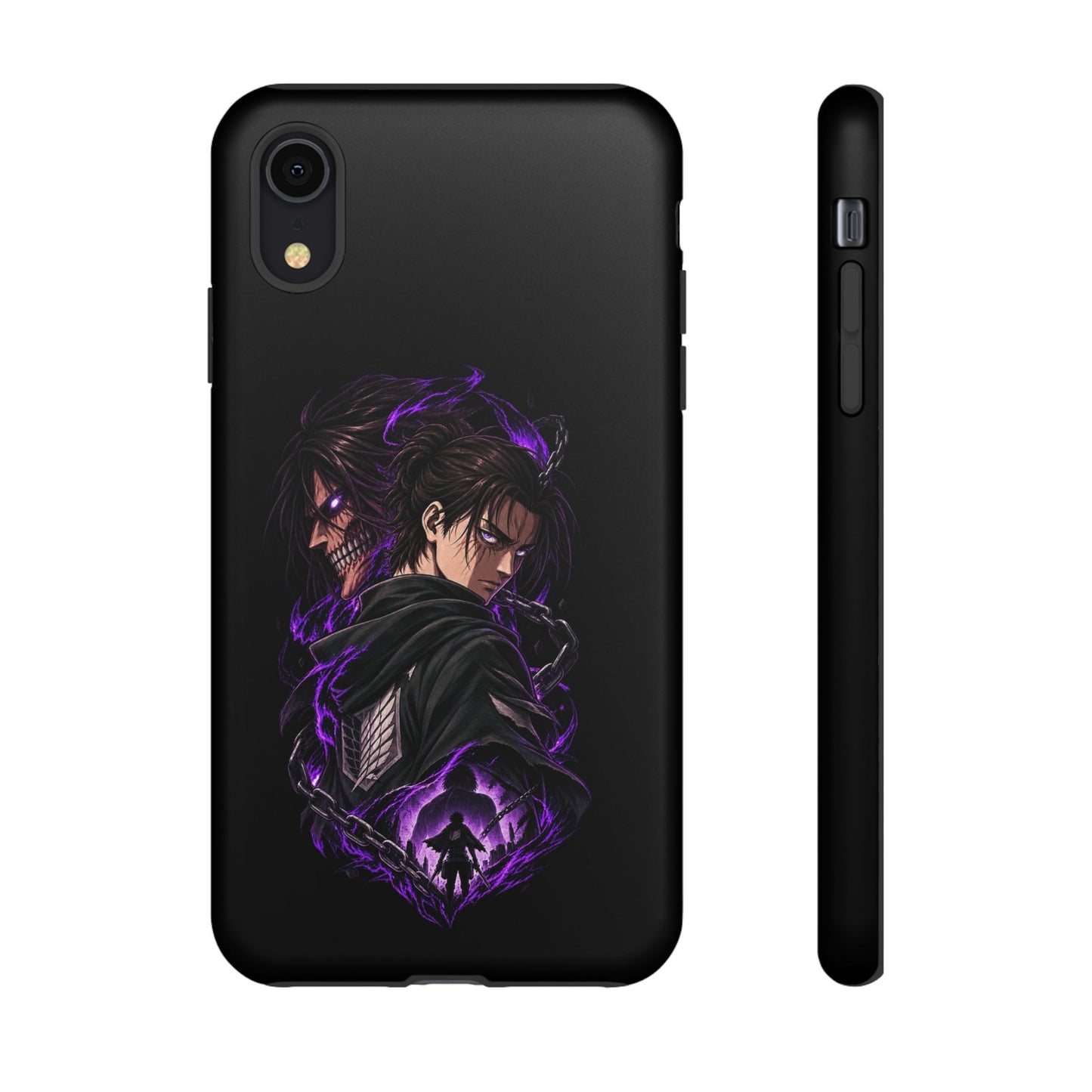 Anime Eren Yeager Dark Purple Aura Phone Case