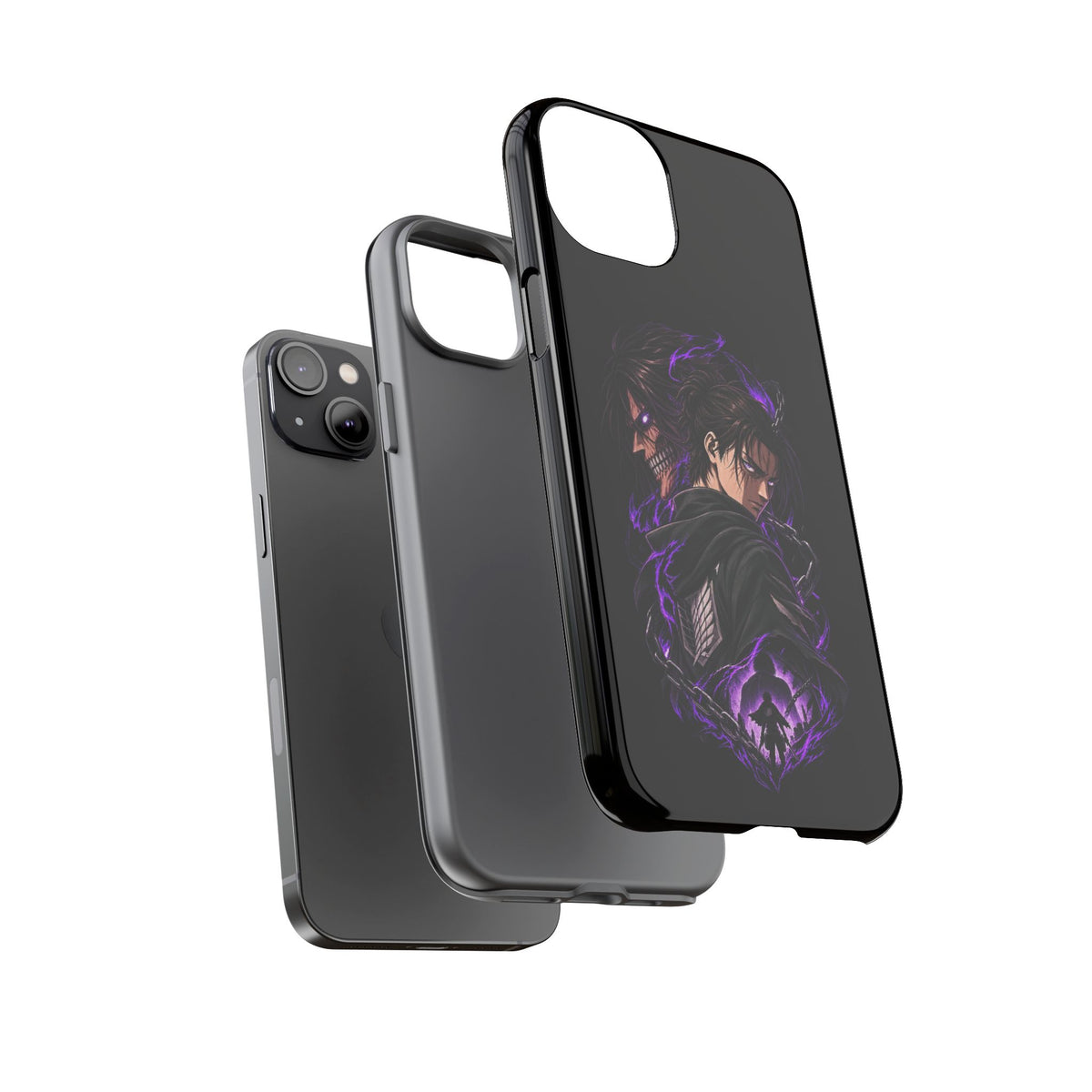 Anime Eren Yeager Dark Purple Aura Phone Case