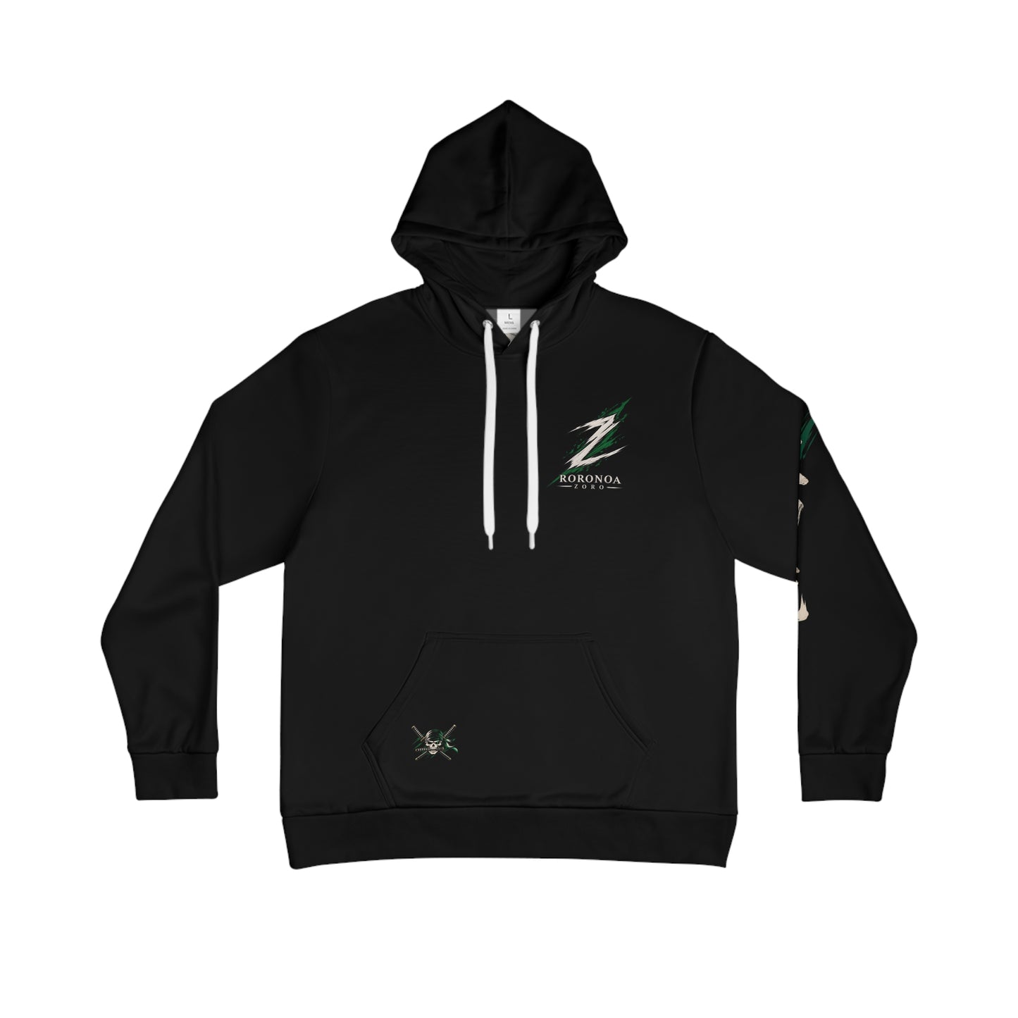 Roronoa Zoro Samurai Hoodie — Anime Sword Art Graphic Pullover