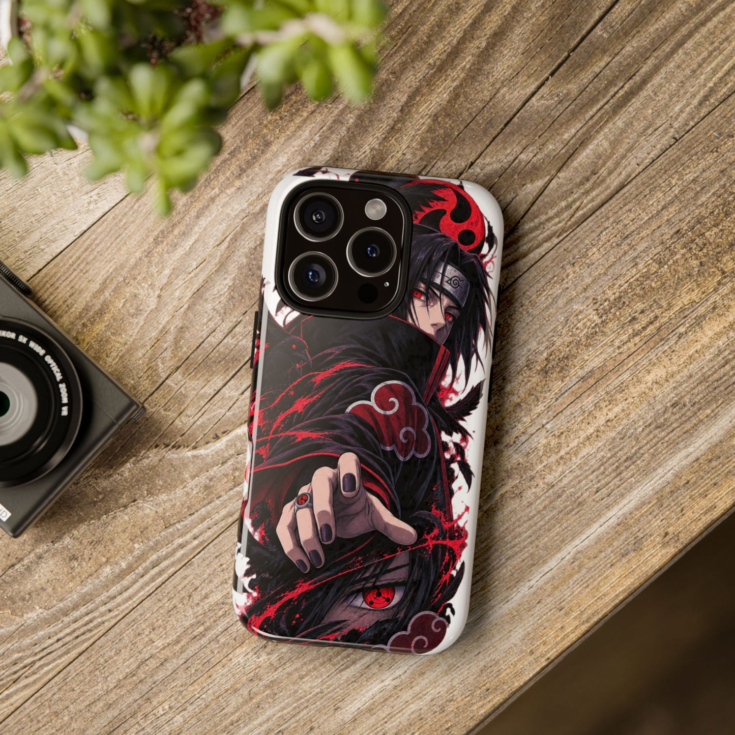 Itachi Uchiha Anime Phone Case — Akatsuki Sharingan Tough Case