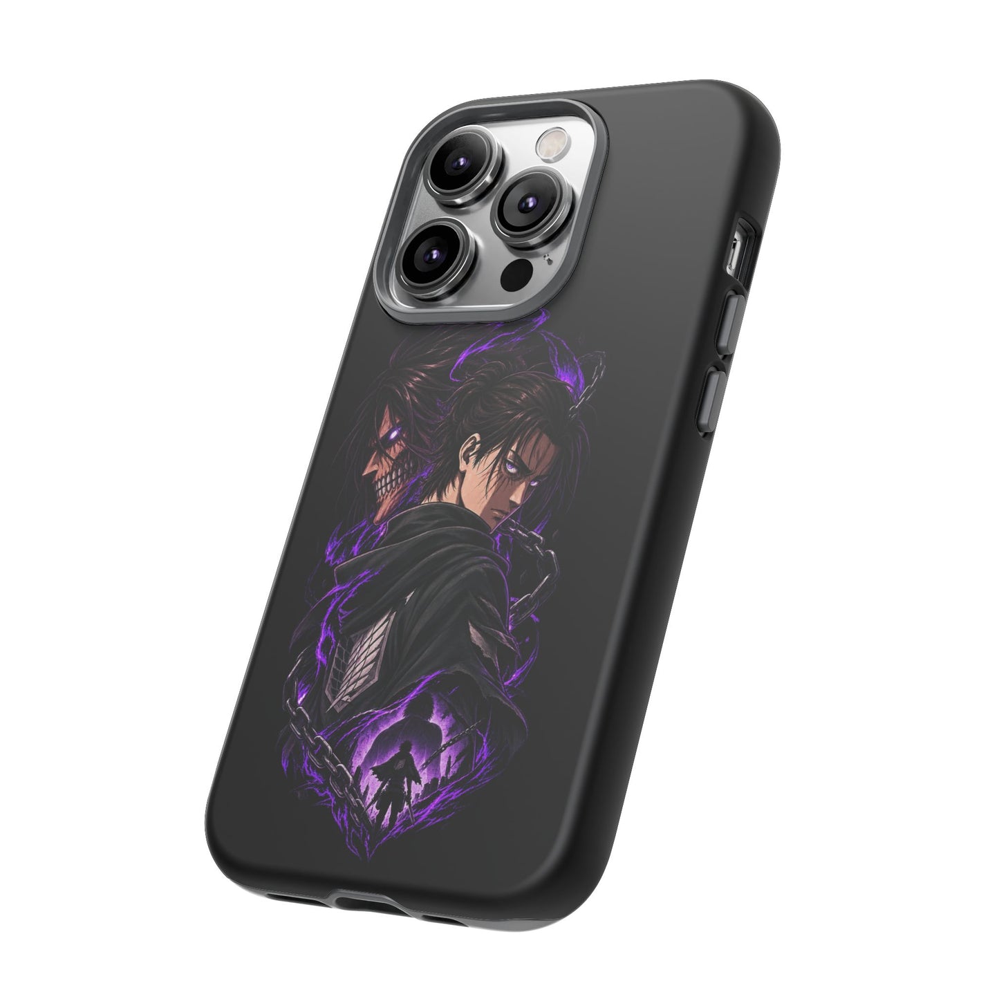 Anime Eren Yeager Dark Purple Aura Phone Case