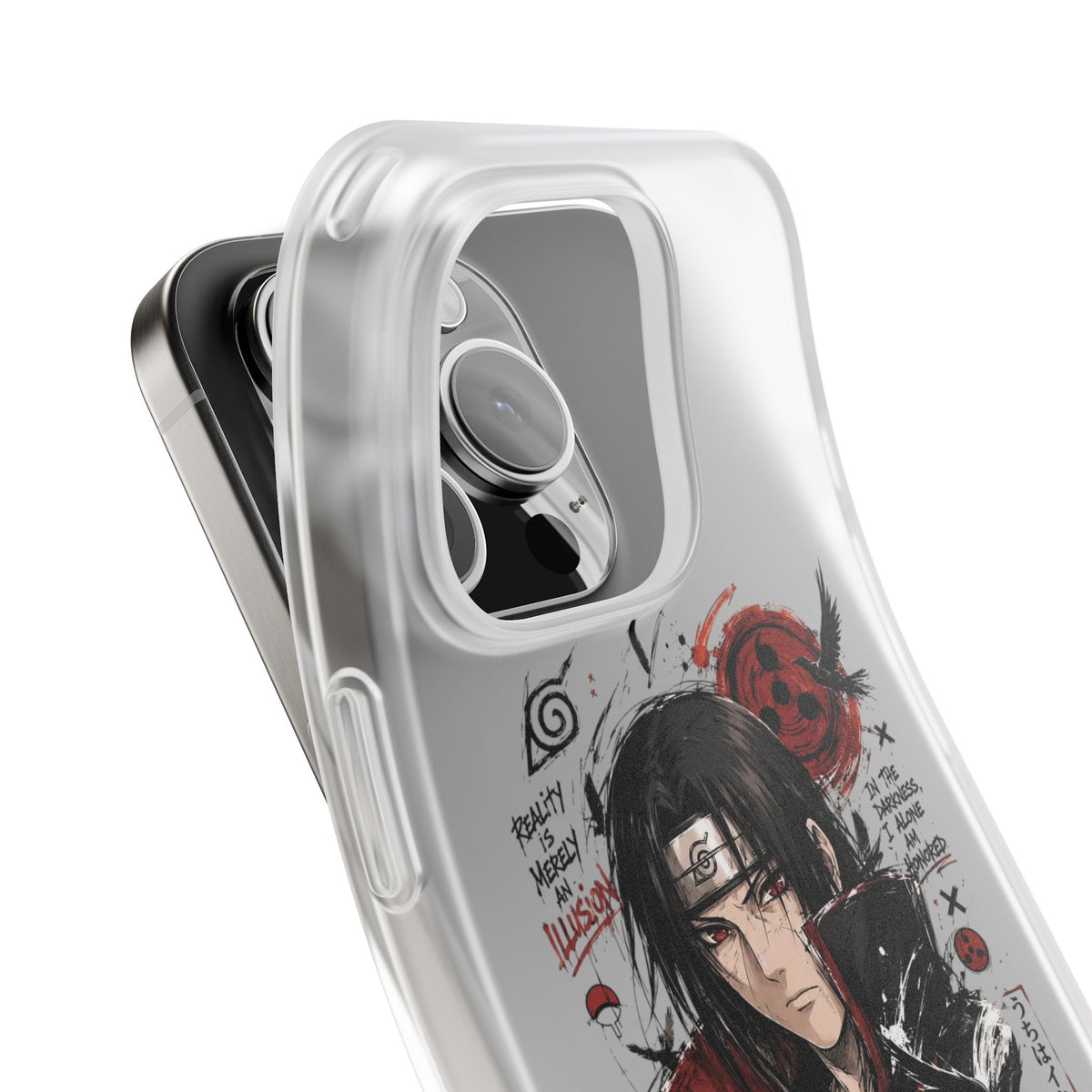 Itachi Uchiha Anime Phone Case - Naruto Akatsuki Art Flexible iPhone Cover
