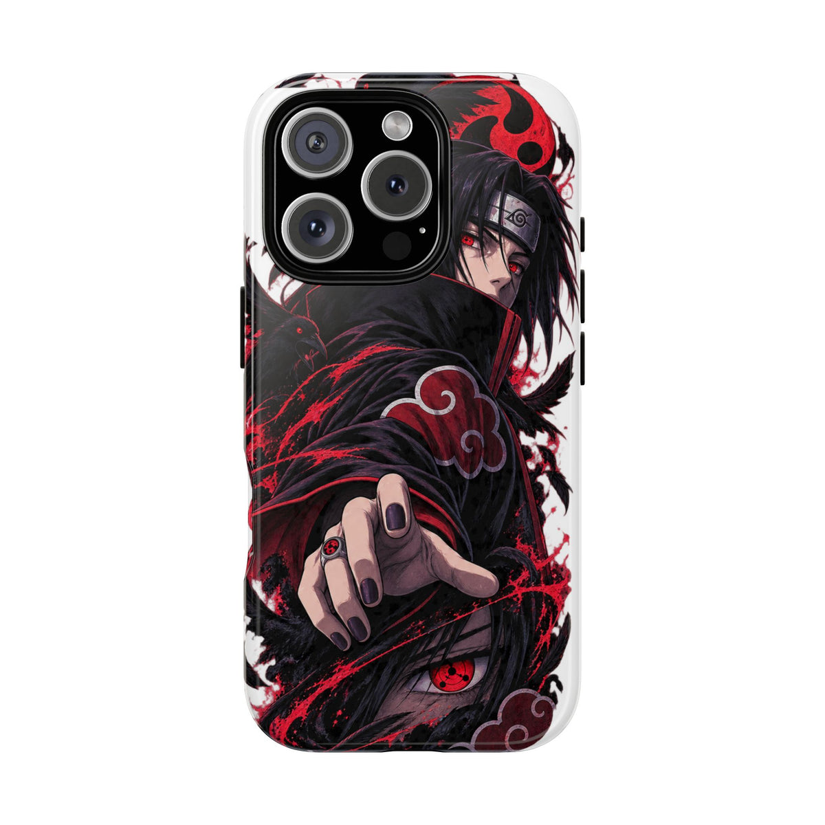 Itachi Uchiha Anime Phone Case — Akatsuki Sharingan Tough Case