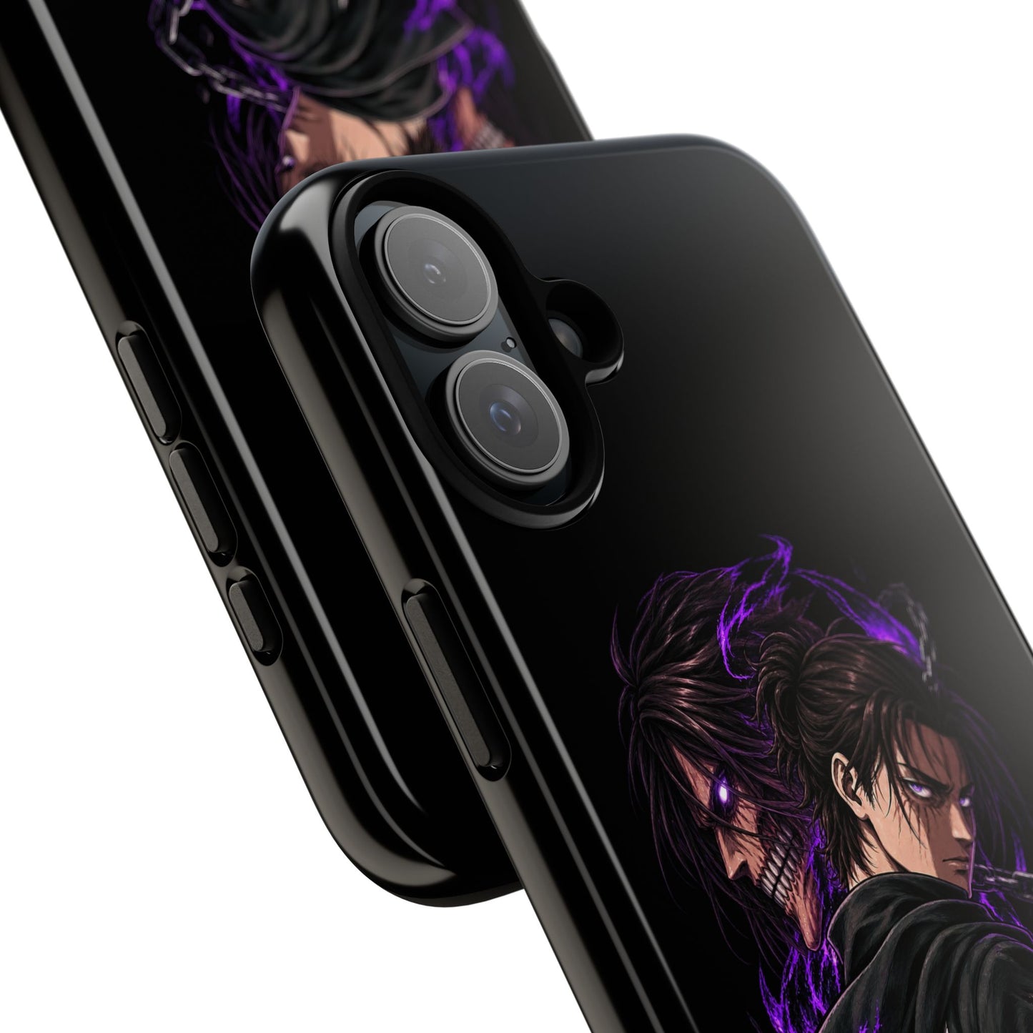 Anime Eren Yeager Dark Purple Aura Phone Case