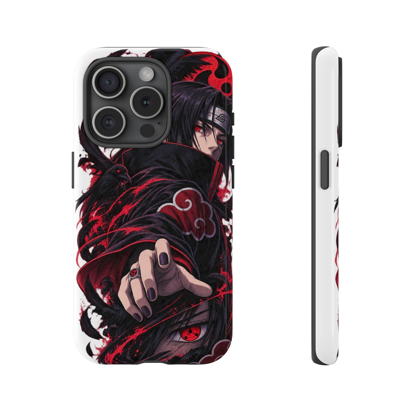 Itachi Uchiha Anime Phone Case — Akatsuki Sharingan Tough Case