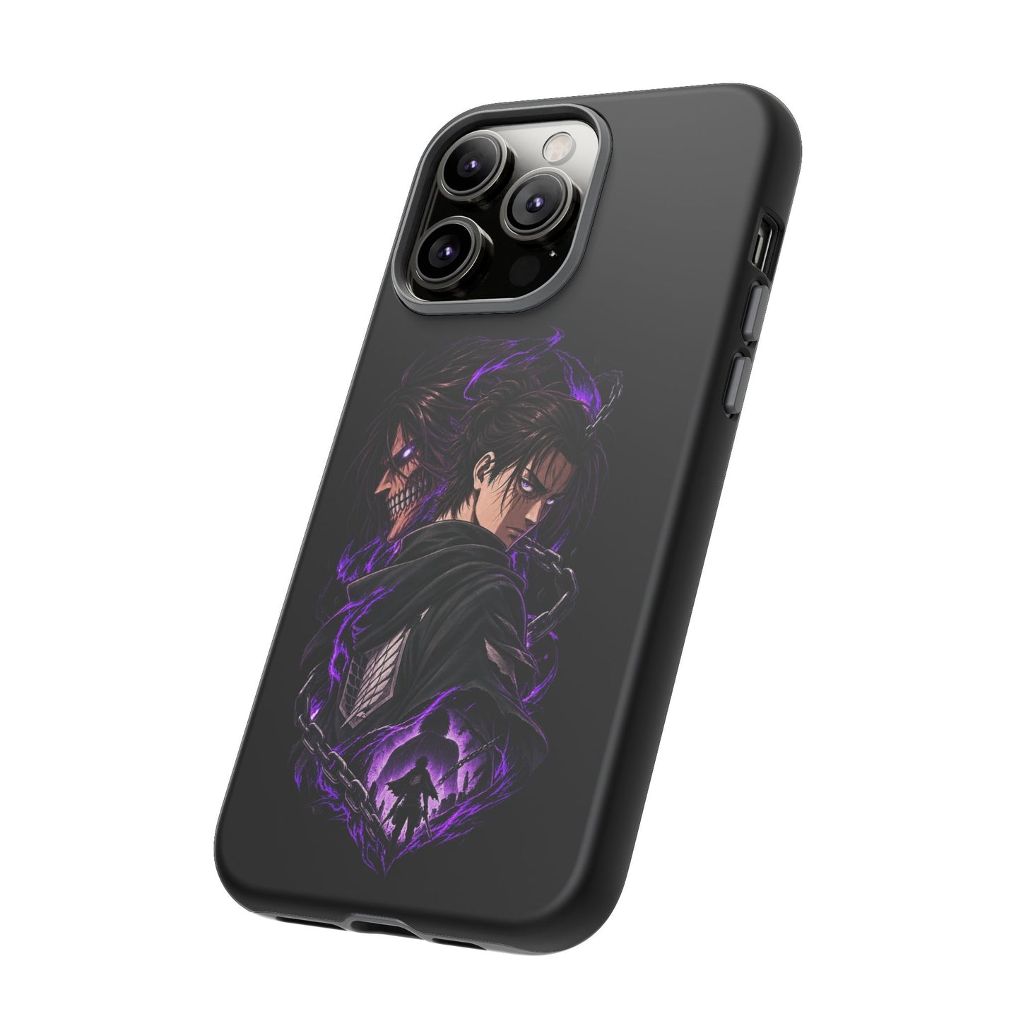 Anime Eren Yeager Dark Purple Aura Phone Case