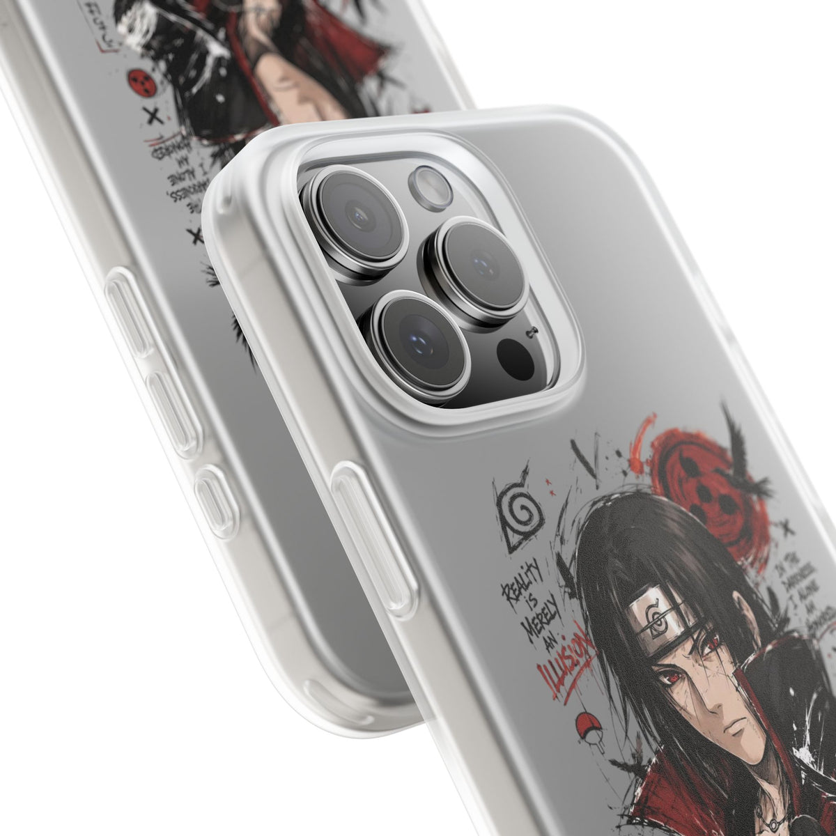 Itachi Uchiha Anime Phone Case - Naruto Akatsuki Art Flexible iPhone Cover