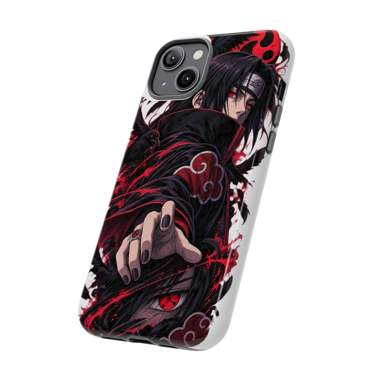 Itachi Uchiha Anime Phone Case — Akatsuki Sharingan Tough Case