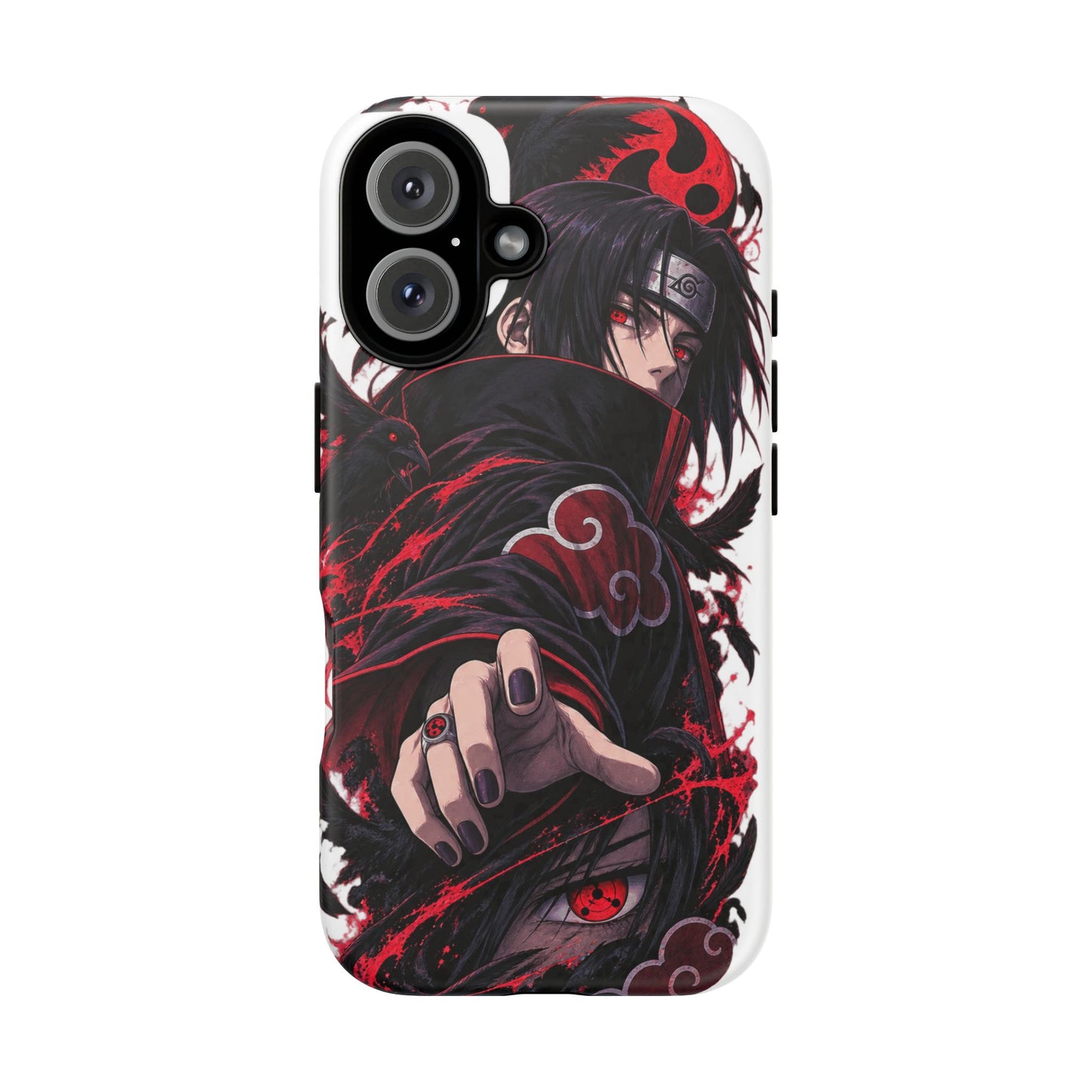 Itachi Uchiha Anime Phone Case — Akatsuki Sharingan Tough Case