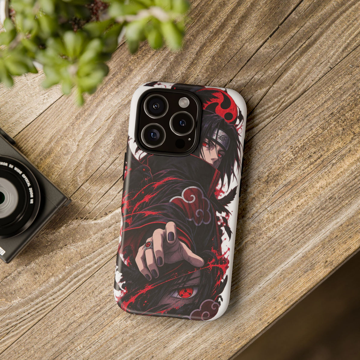Itachi Uchiha Anime Phone Case — Akatsuki Sharingan Tough Case