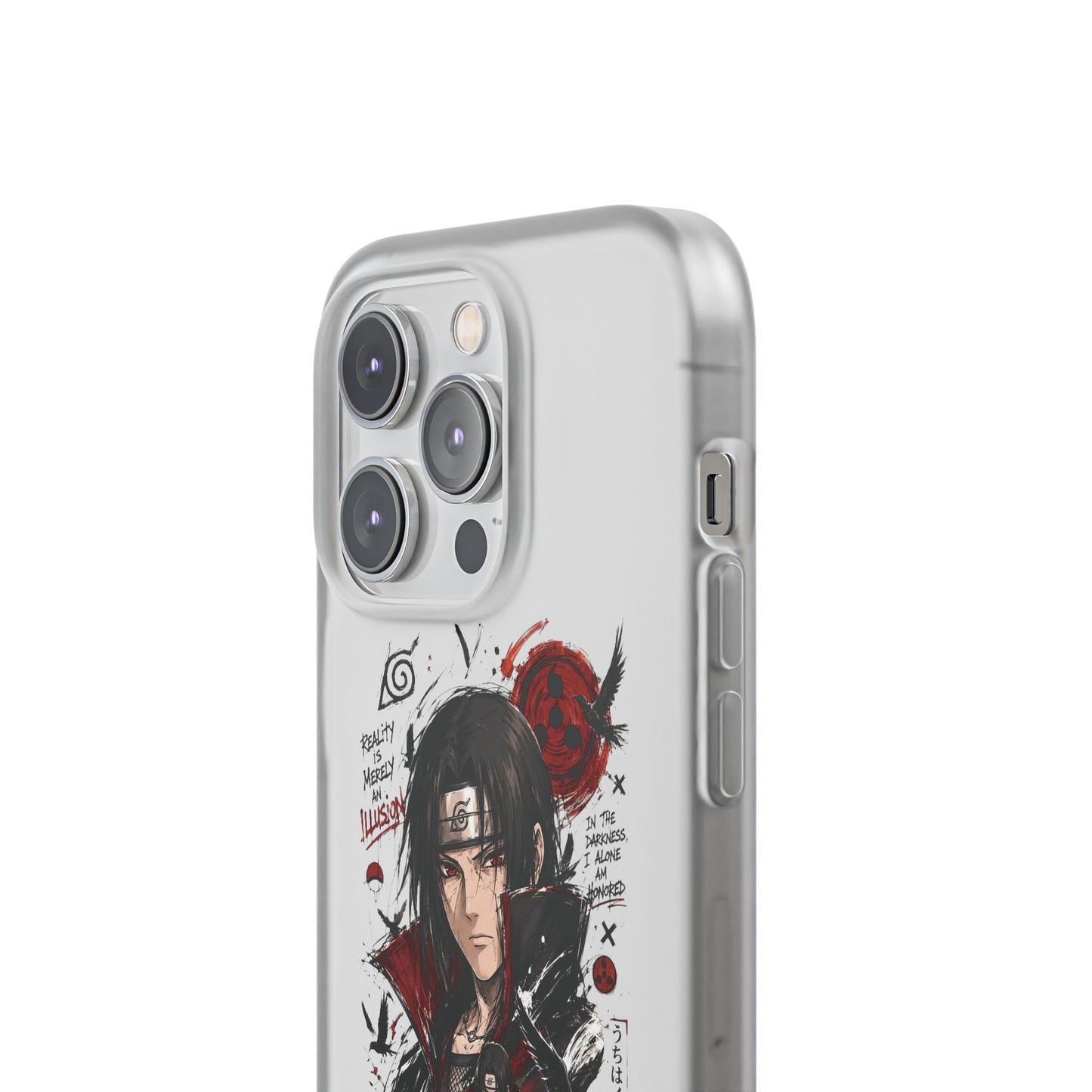 Itachi Uchiha Anime Phone Case - Naruto Akatsuki Art Flexible iPhone Cover