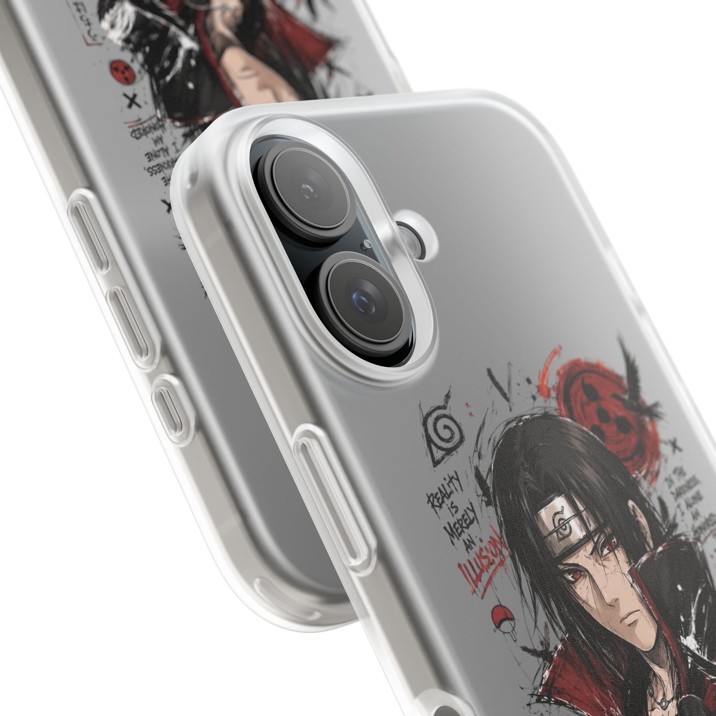 Itachi Uchiha Anime Phone Case - Naruto Akatsuki Art Flexible iPhone Cover