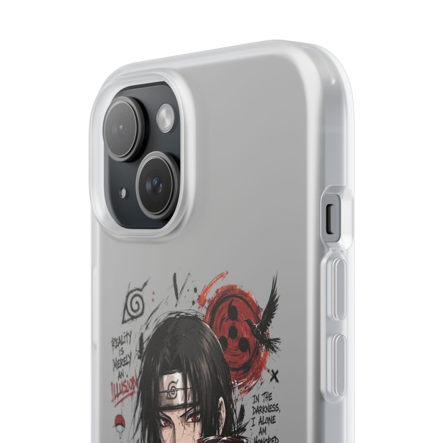 Itachi Uchiha Anime Phone Case - Naruto Akatsuki Art Flexible iPhone Cover