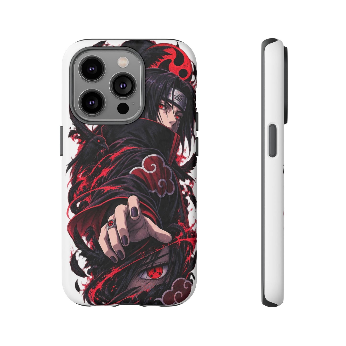 Itachi Uchiha Anime Phone Case — Akatsuki Sharingan Tough Case