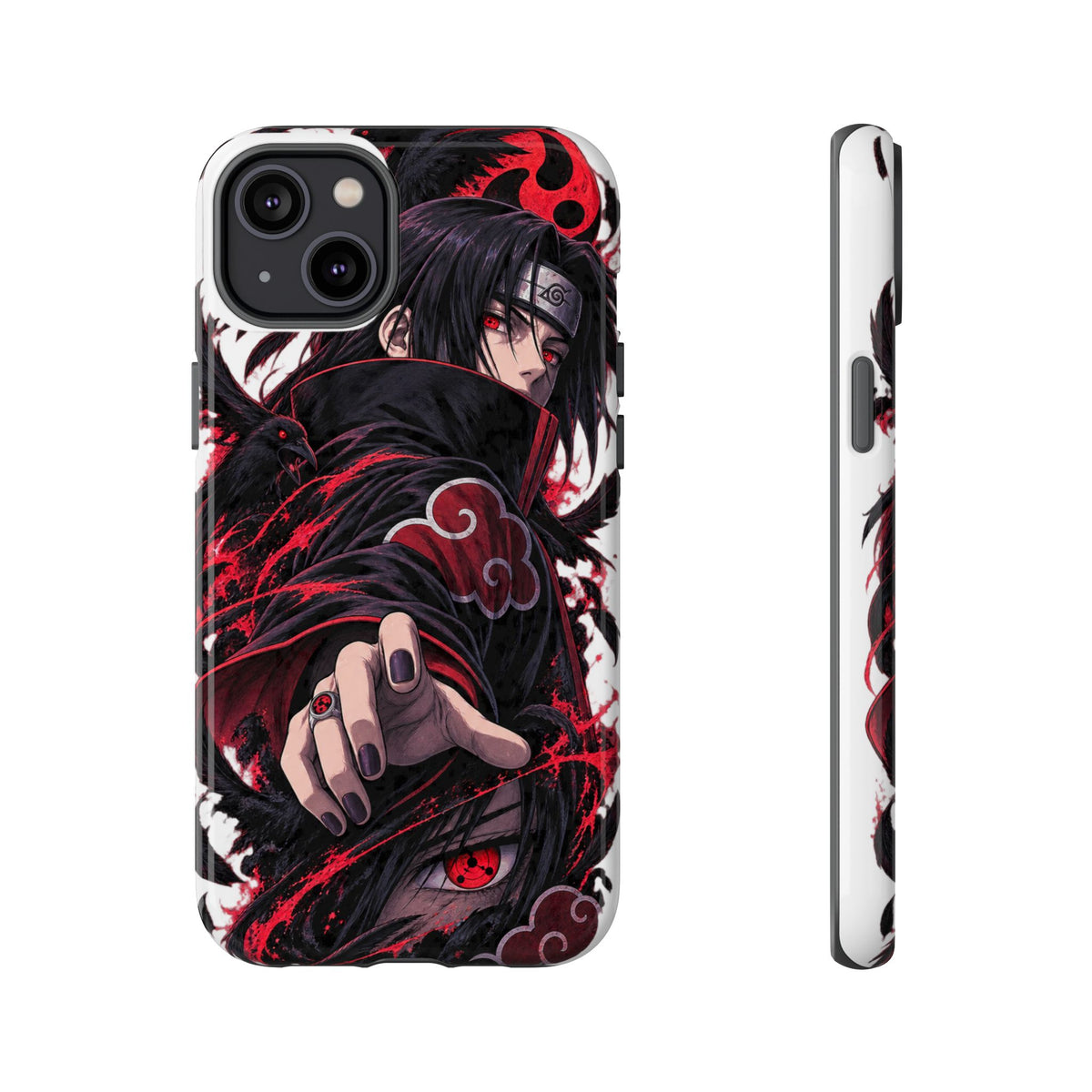 Itachi Uchiha Anime Phone Case — Akatsuki Sharingan Tough Case