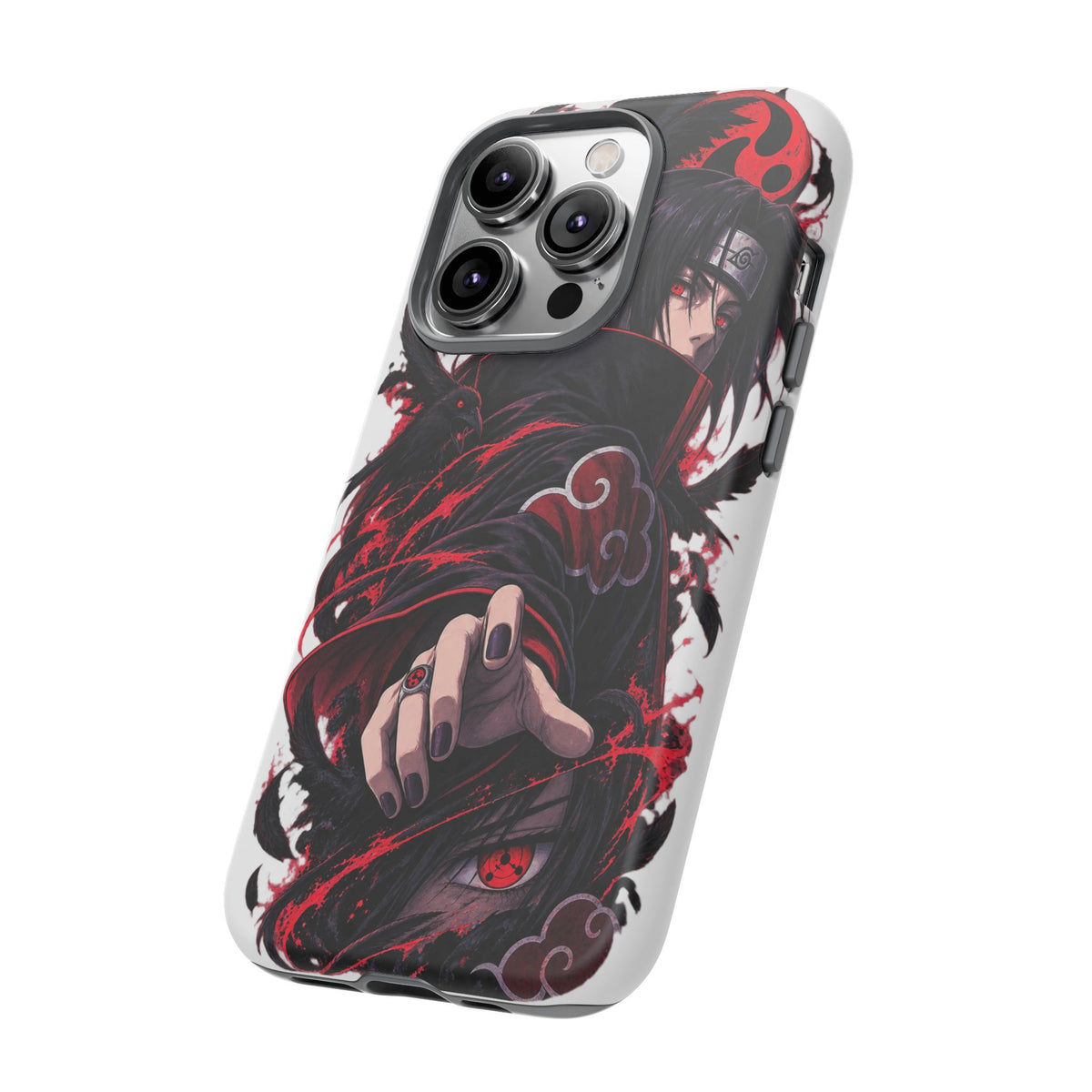 Itachi Uchiha Anime Phone Case — Akatsuki Sharingan Tough Case