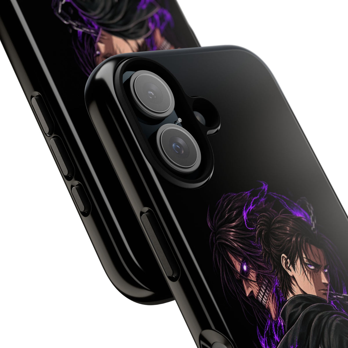 Anime Eren Yeager Dark Purple Aura Phone Case