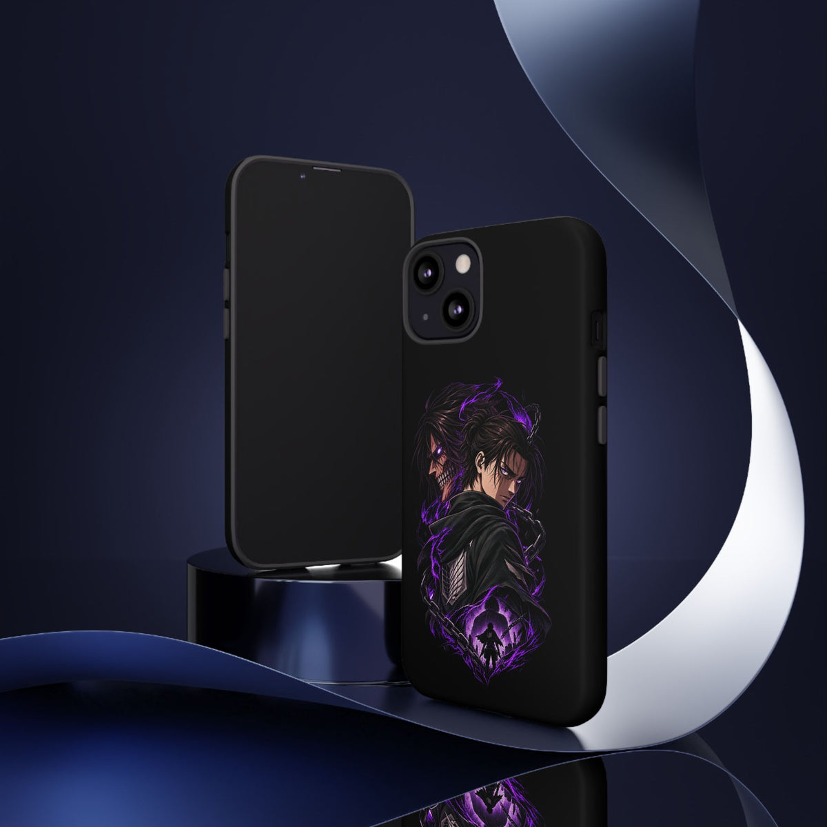 Anime Eren Yeager Dark Purple Aura Phone Case