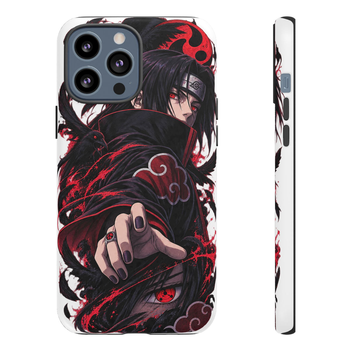 Itachi Uchiha Anime Phone Case — Akatsuki Sharingan Tough Case