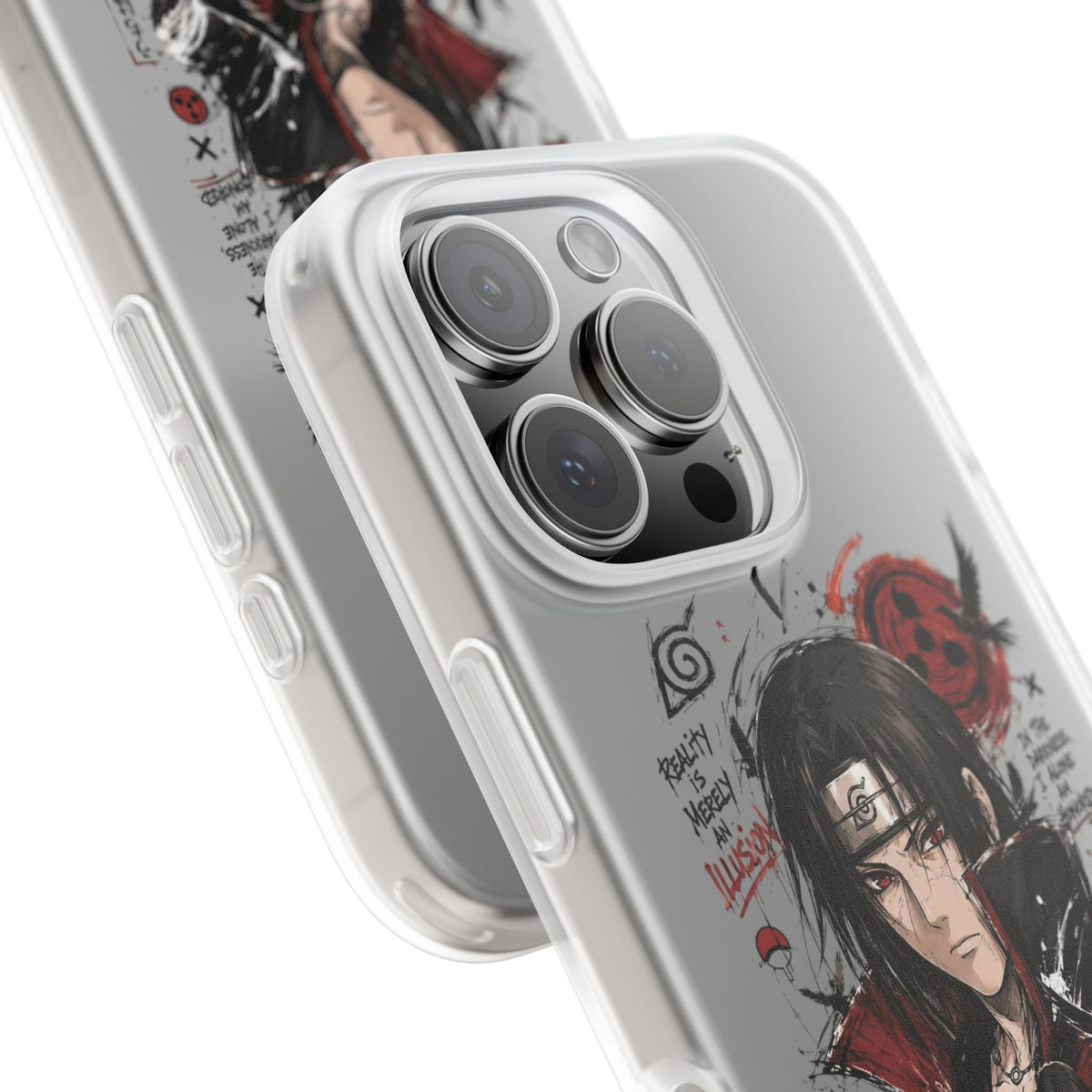 Itachi Uchiha Anime Phone Case - Naruto Akatsuki Art Flexible iPhone Cover