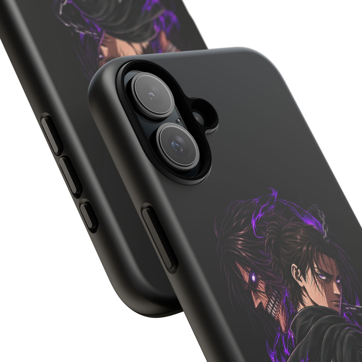 Anime Eren Yeager Dark Purple Aura Phone Case