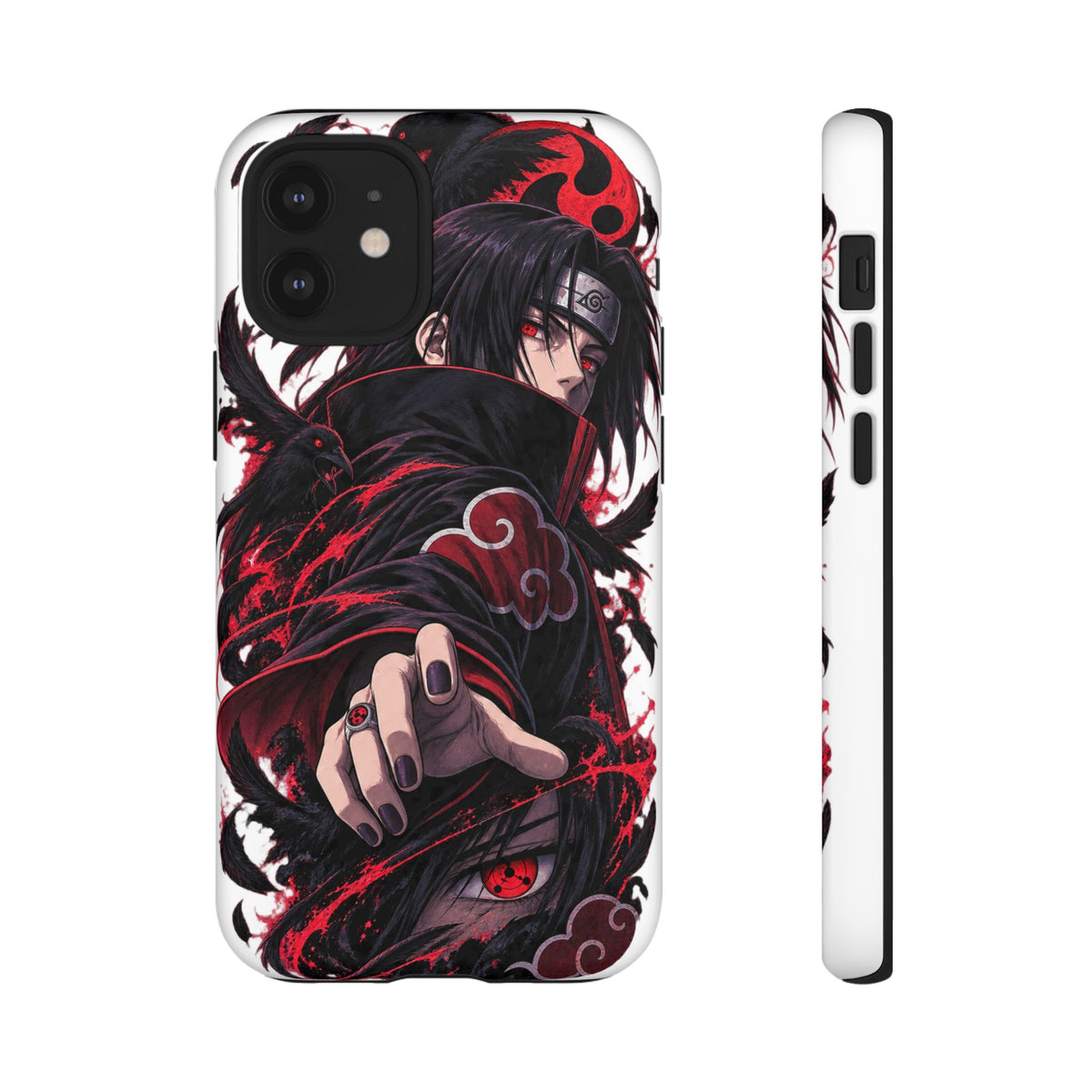 Itachi Uchiha Anime Phone Case — Akatsuki Sharingan Tough Case