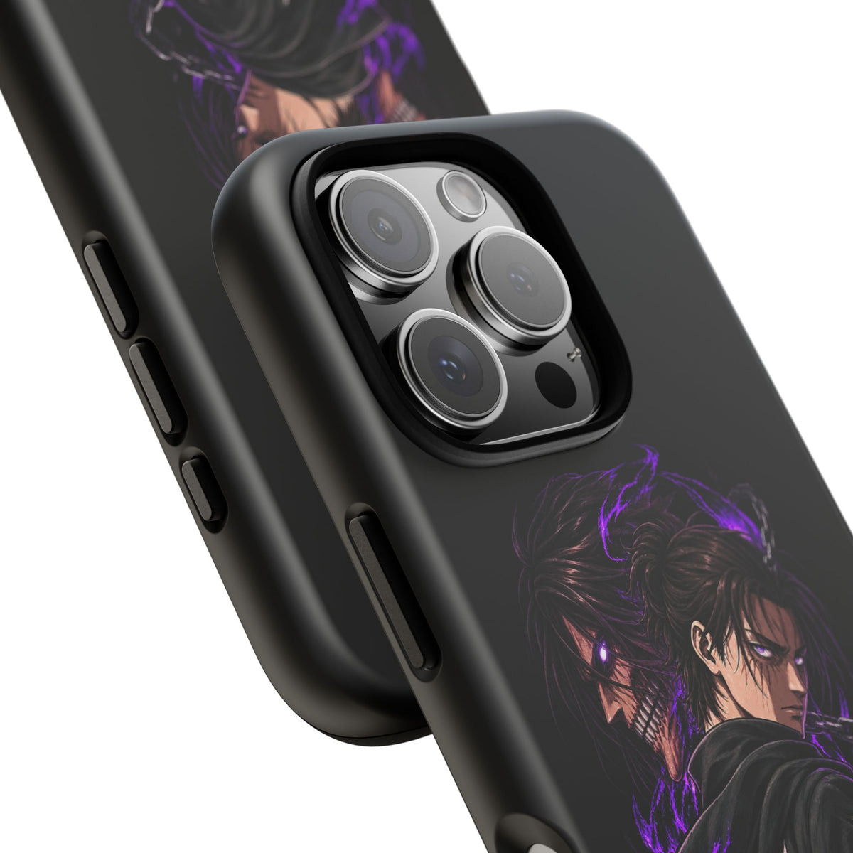 Anime Eren Yeager Dark Purple Aura Phone Case