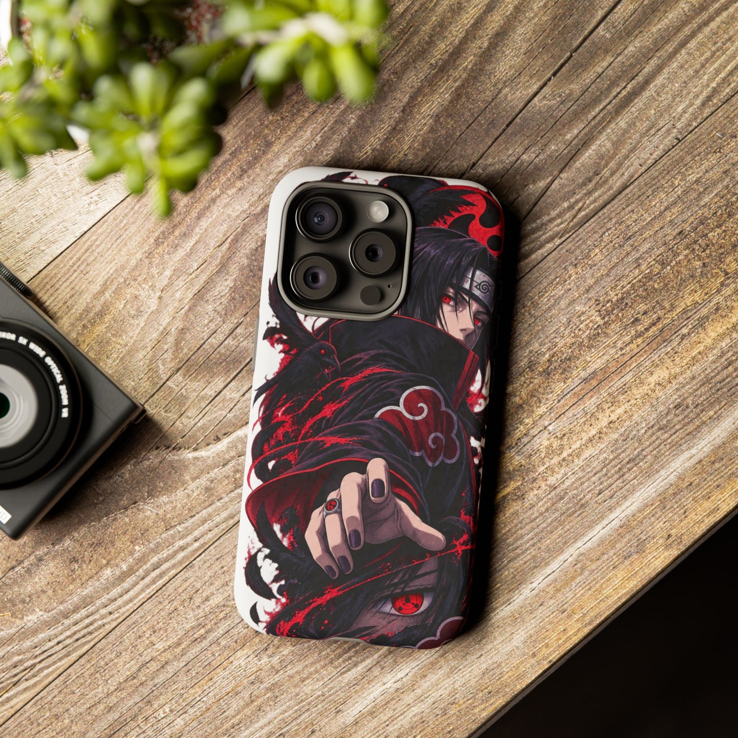 Itachi Uchiha Anime Phone Case — Akatsuki Sharingan Tough Case