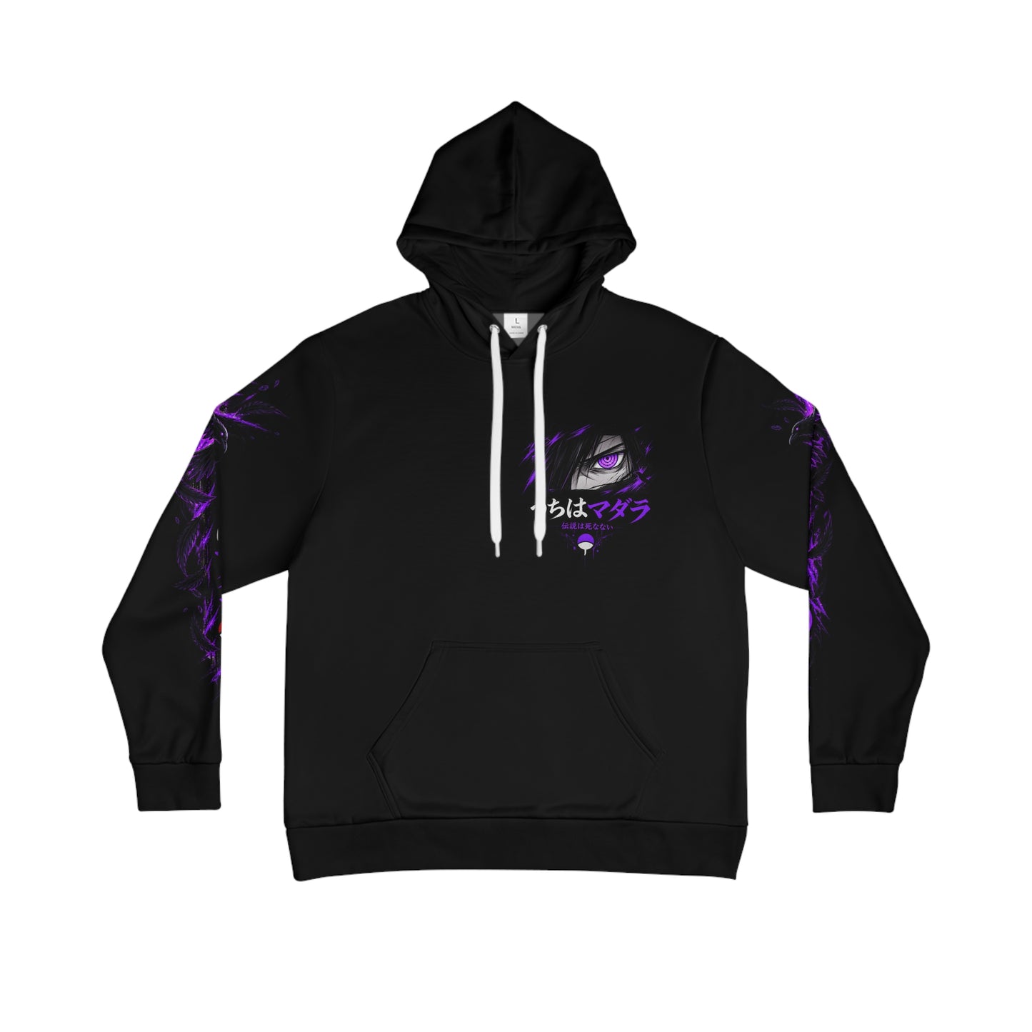 Madara Uchiha Anime Hoodie – Purple Rinnegan All-Over Print