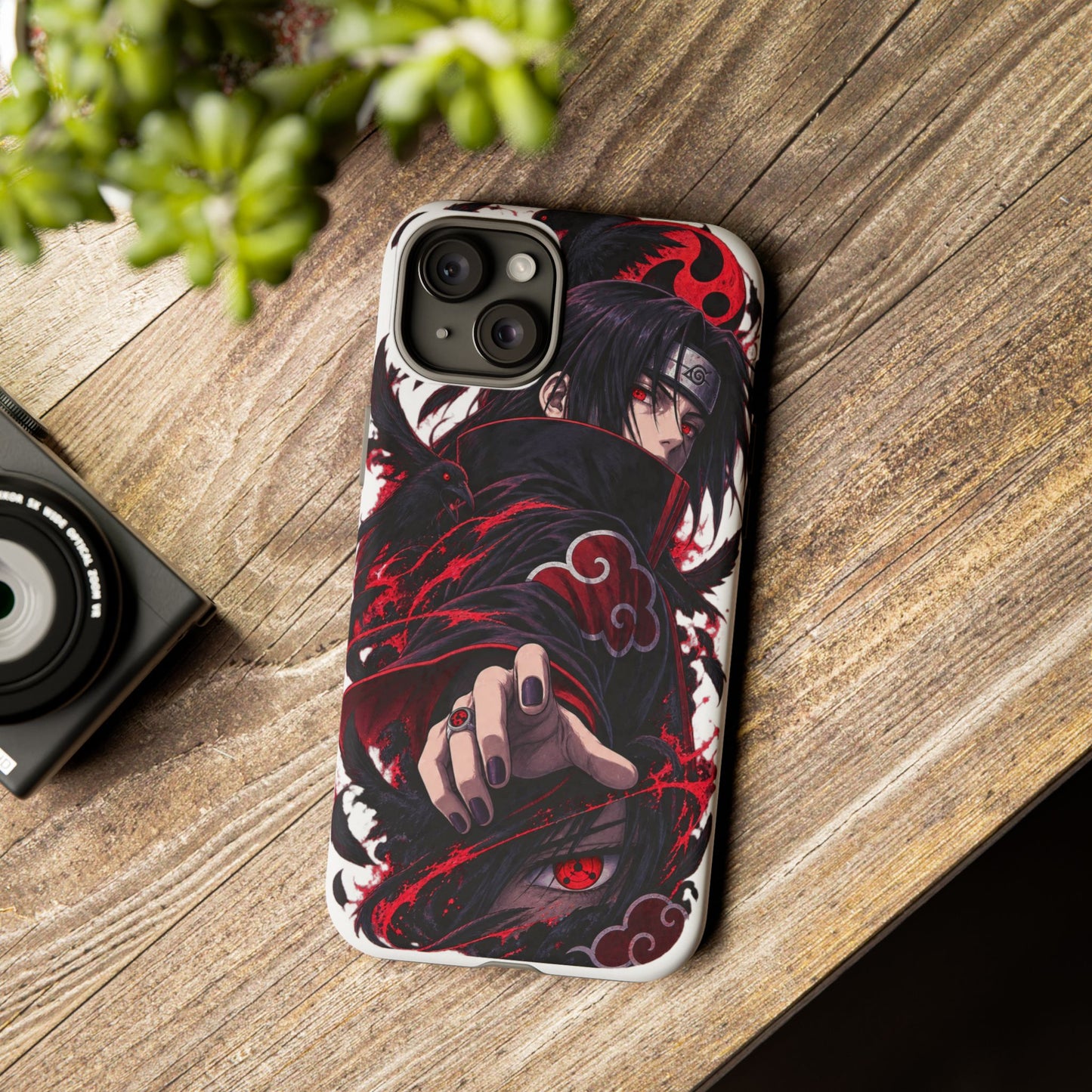 Itachi Uchiha Anime Phone Case — Akatsuki Sharingan Tough Case