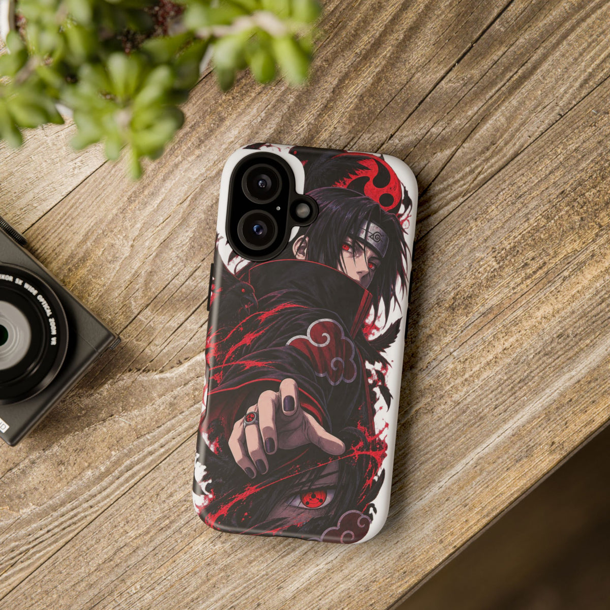 Itachi Uchiha Anime Phone Case — Akatsuki Sharingan Tough Case
