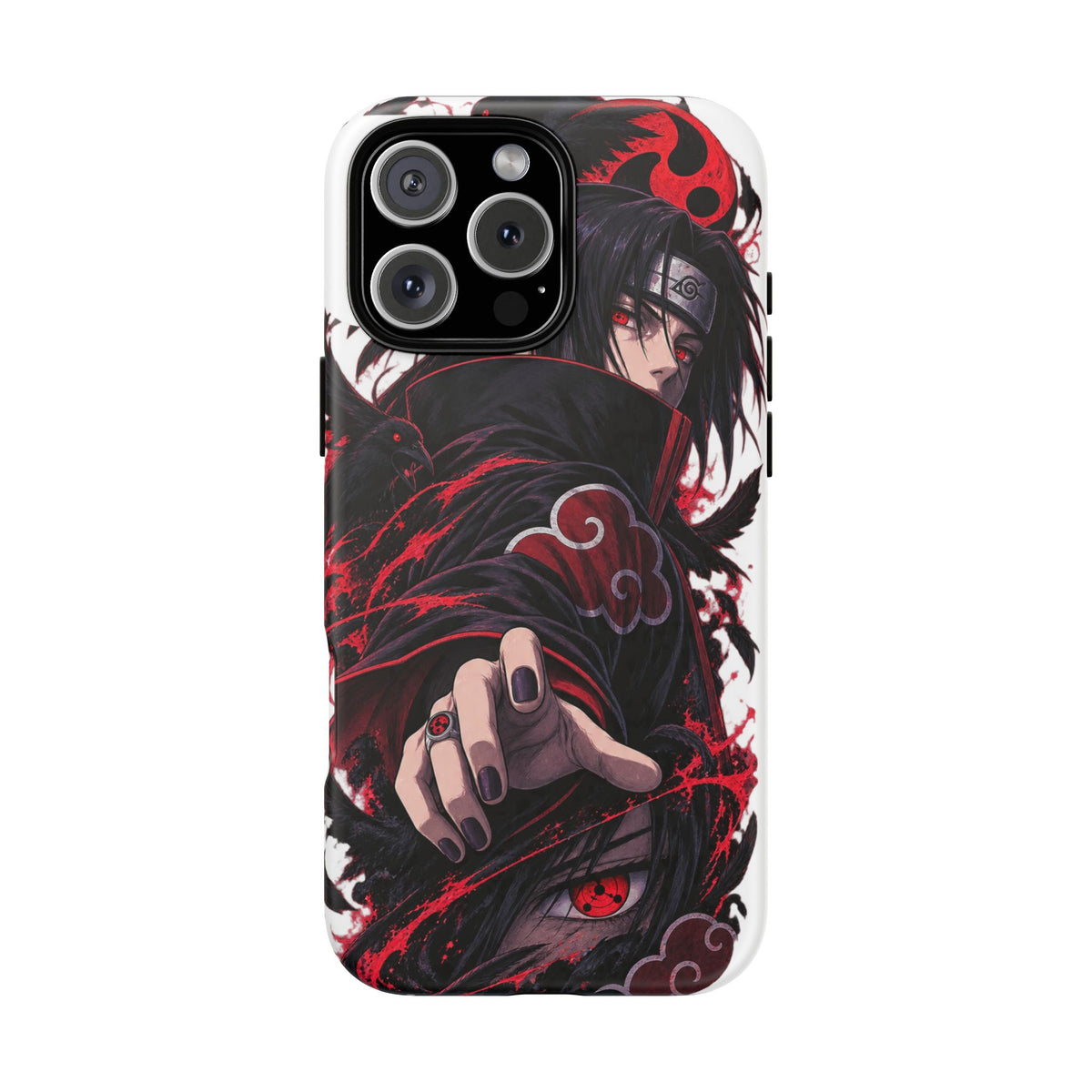 Itachi Uchiha Anime Phone Case — Akatsuki Sharingan Tough Case
