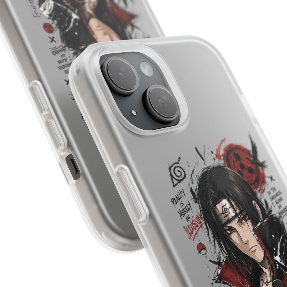 Itachi Uchiha Anime Phone Case - Naruto Akatsuki Art Flexible iPhone Cover